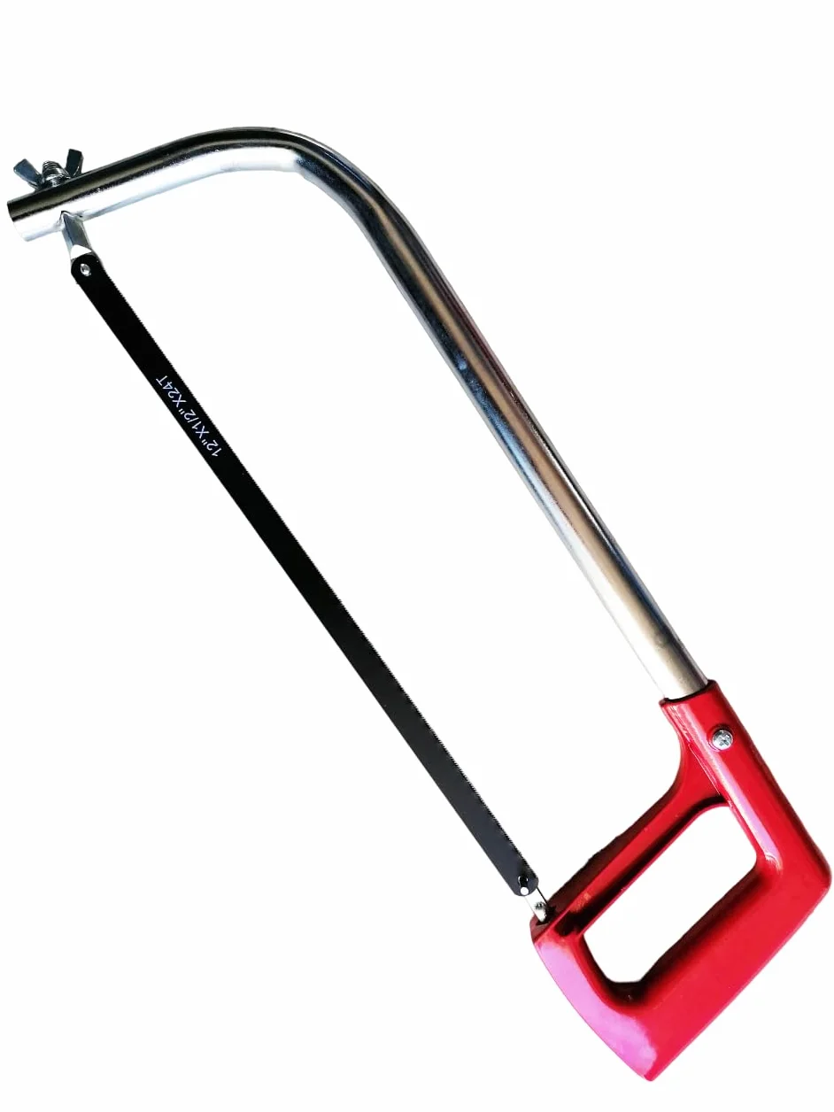 SIO Arco de Sierra para Metal 300 mm – Segueta Metálica Profesional con Hoja Intercambiable para Hierro, Acero, PVC, Aluminio