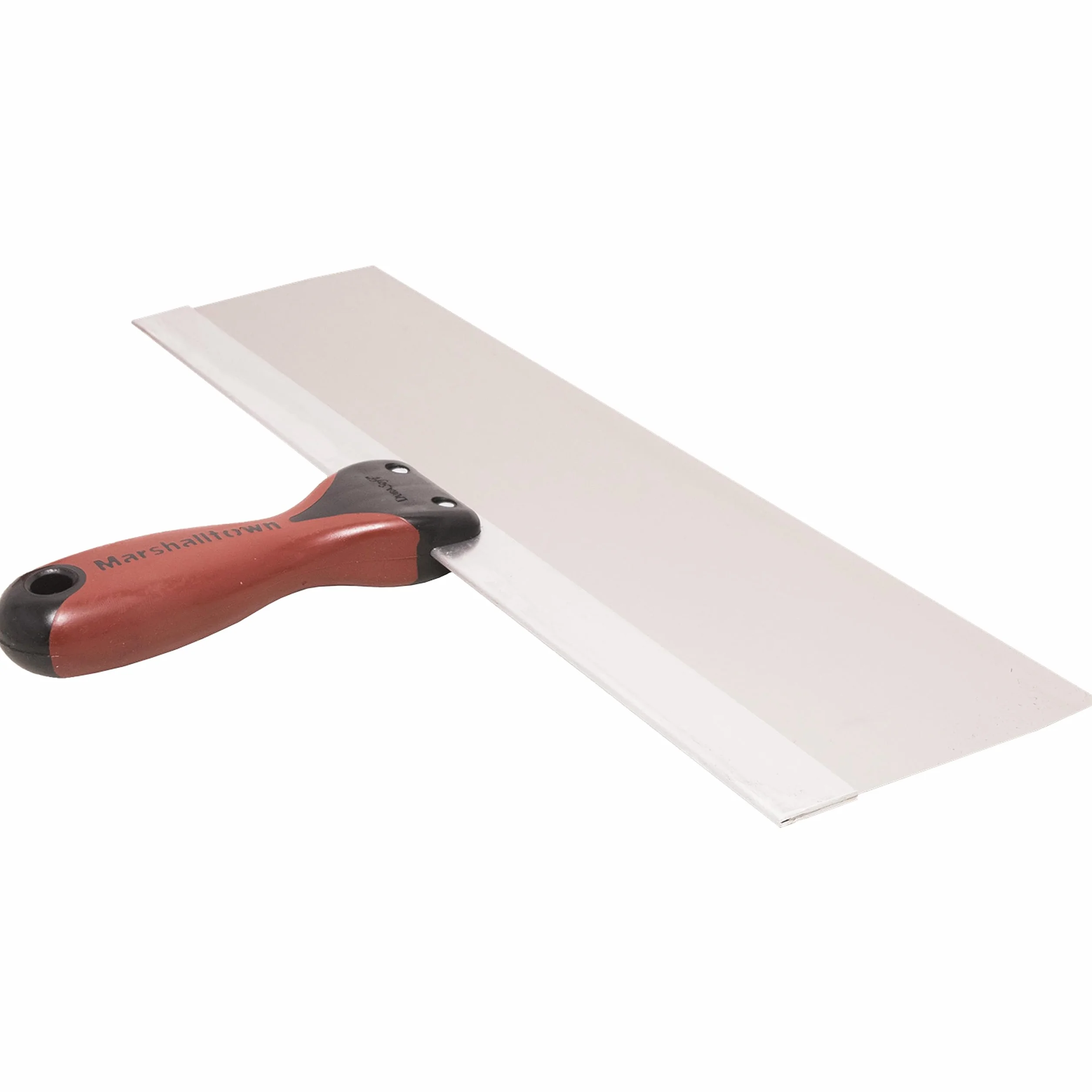 Espátula de superficie Marshalltown con mango DuraSoft en acero inoxidable, herramienta para yeseros y pintores, dimensiones de la espátula: 356x76 mm