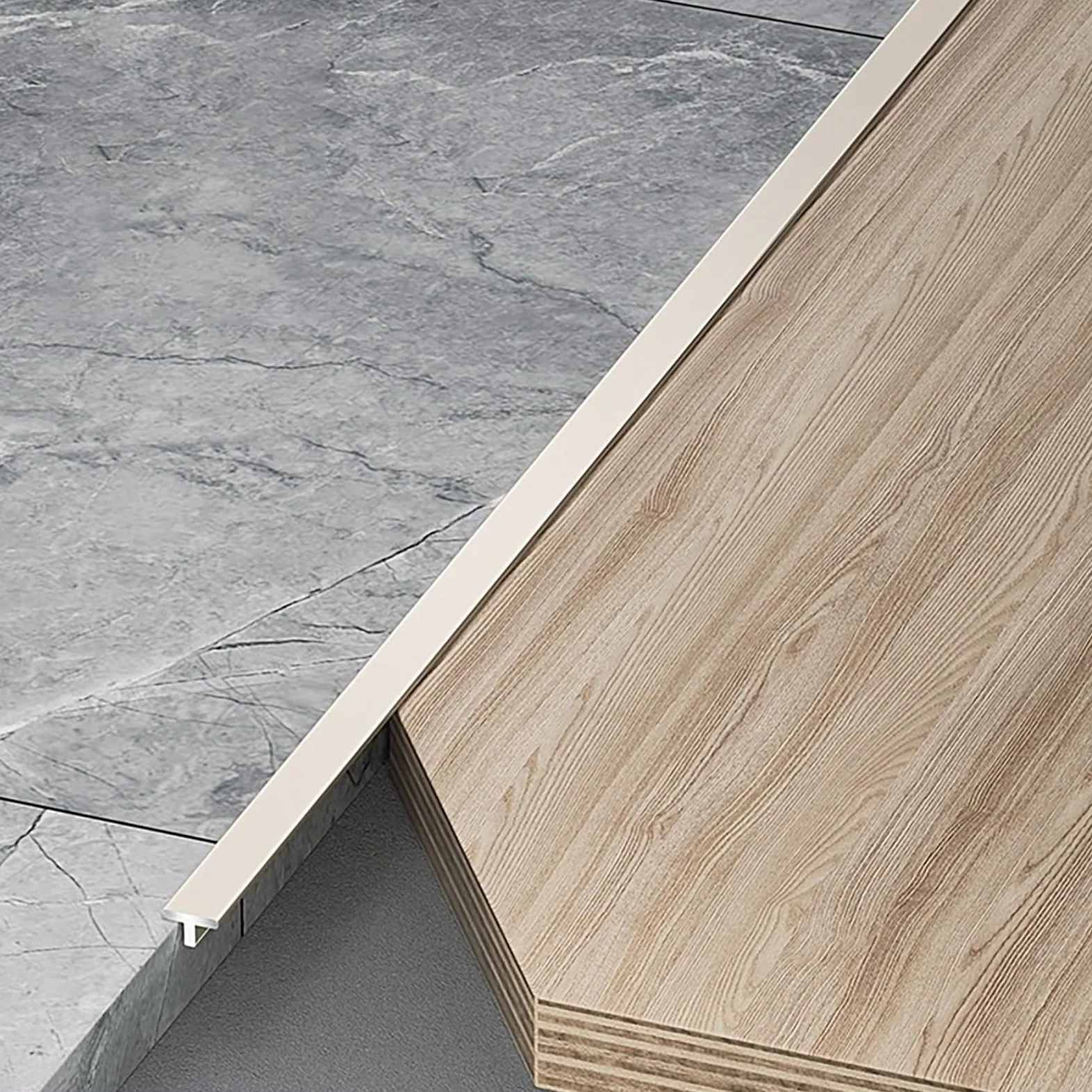 Perfil De Transición De Aluminio Anodizado, 3 Piezas De 100cm, Riel Para Compensación De Bordes De Piso, Tiras Para Baldosas Y Laminados, Perfil Para Transición De Suelos Y Terminación(Aprikos
