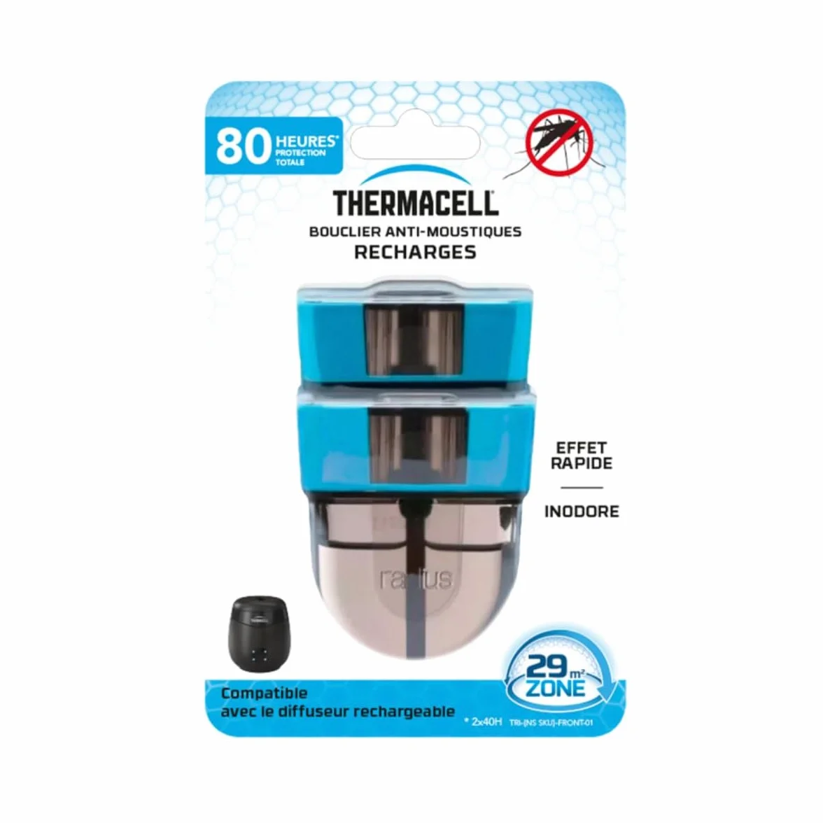 TherMACELL Recarga líquida antimosquitos 29 m² 80 horas 2 unidades THE55RECHARG80
