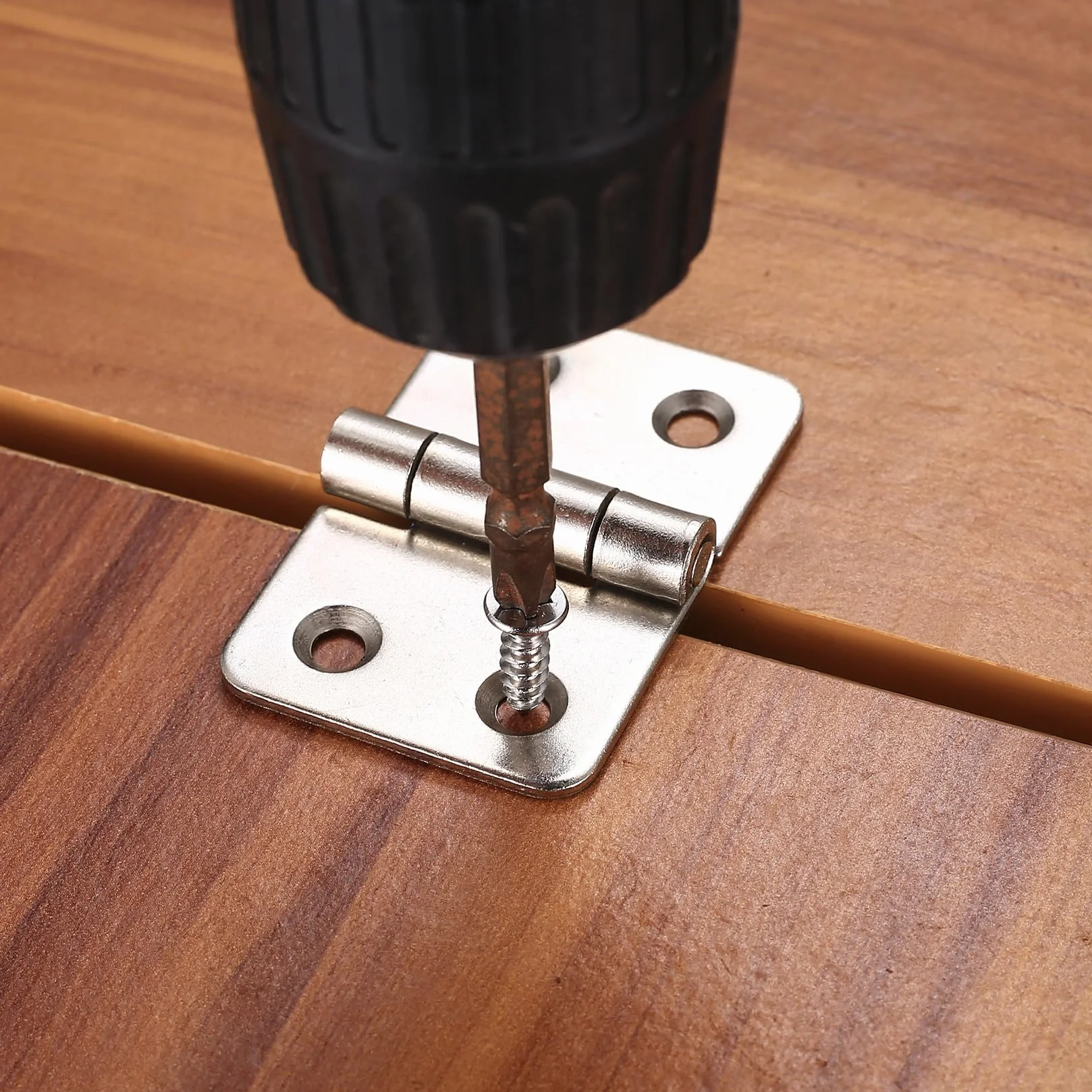 4 PCS Bisagras Plegables, Conector de Puertas, Bisagras de Acero Inoxidable, para Puertas, Ventanas, Armarios y Jardines