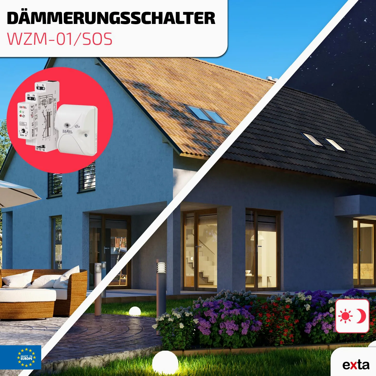 Exta Interruptor Crepuscular, WZM de 01/Sos, 2 Piezas