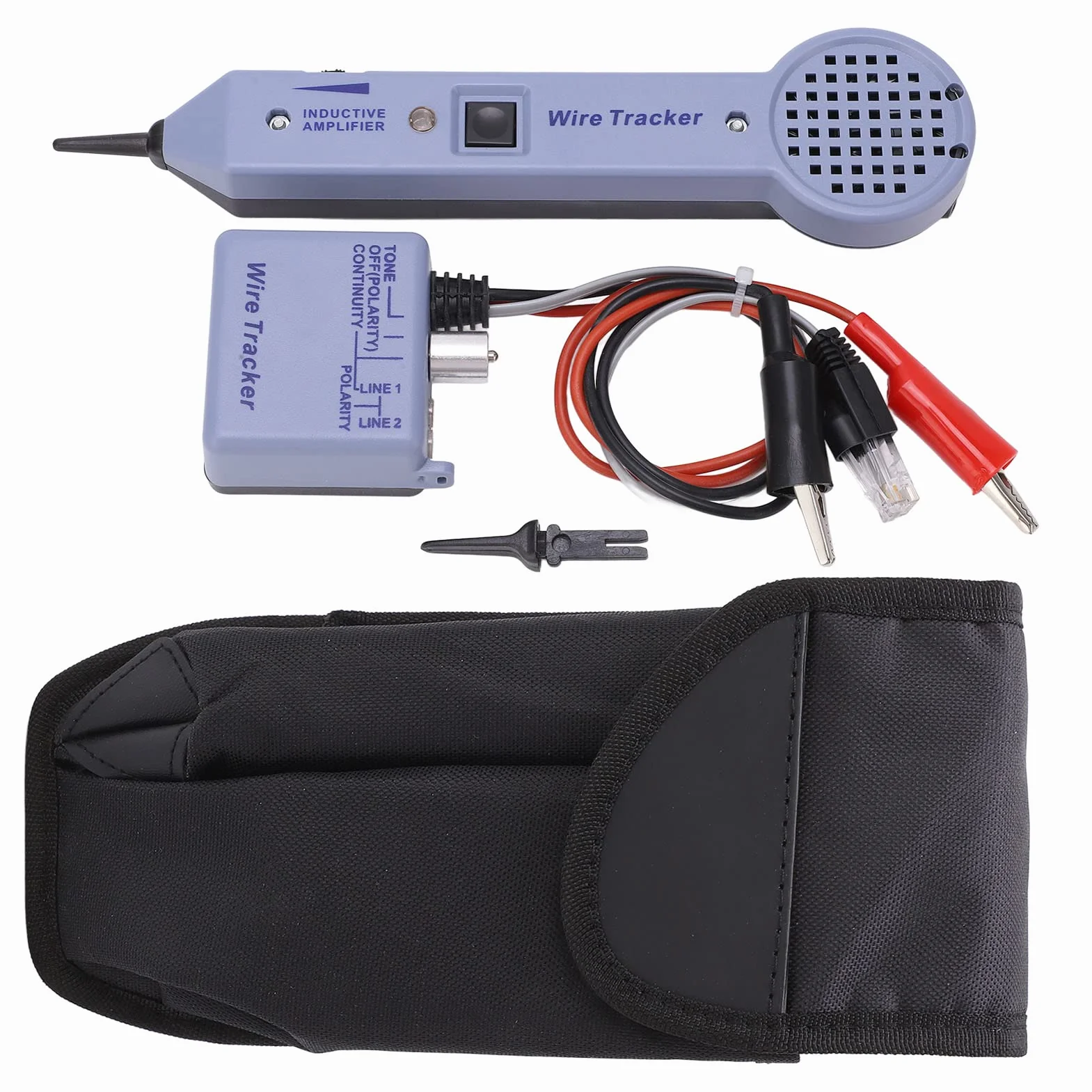 200EP Wire Circuit Probador Kit Ajustable Inducción Amplificador Cable Detector de Toner