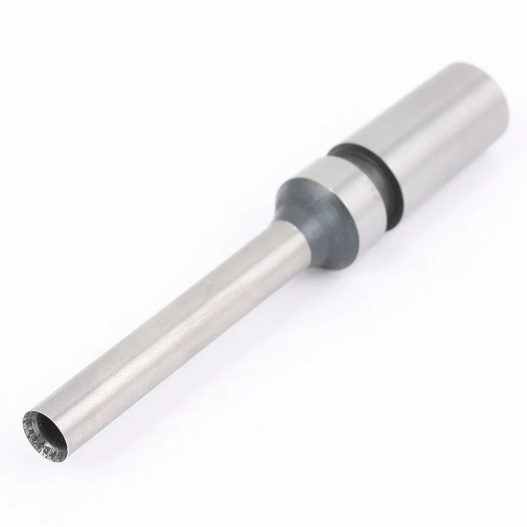 Aexit Perforación de 6 mm Dia Taper Shank Máquina de punzonado Hueco de papel Broca Tono plateado 75 (model: B4437IVVIII-9315CG) mm de largo