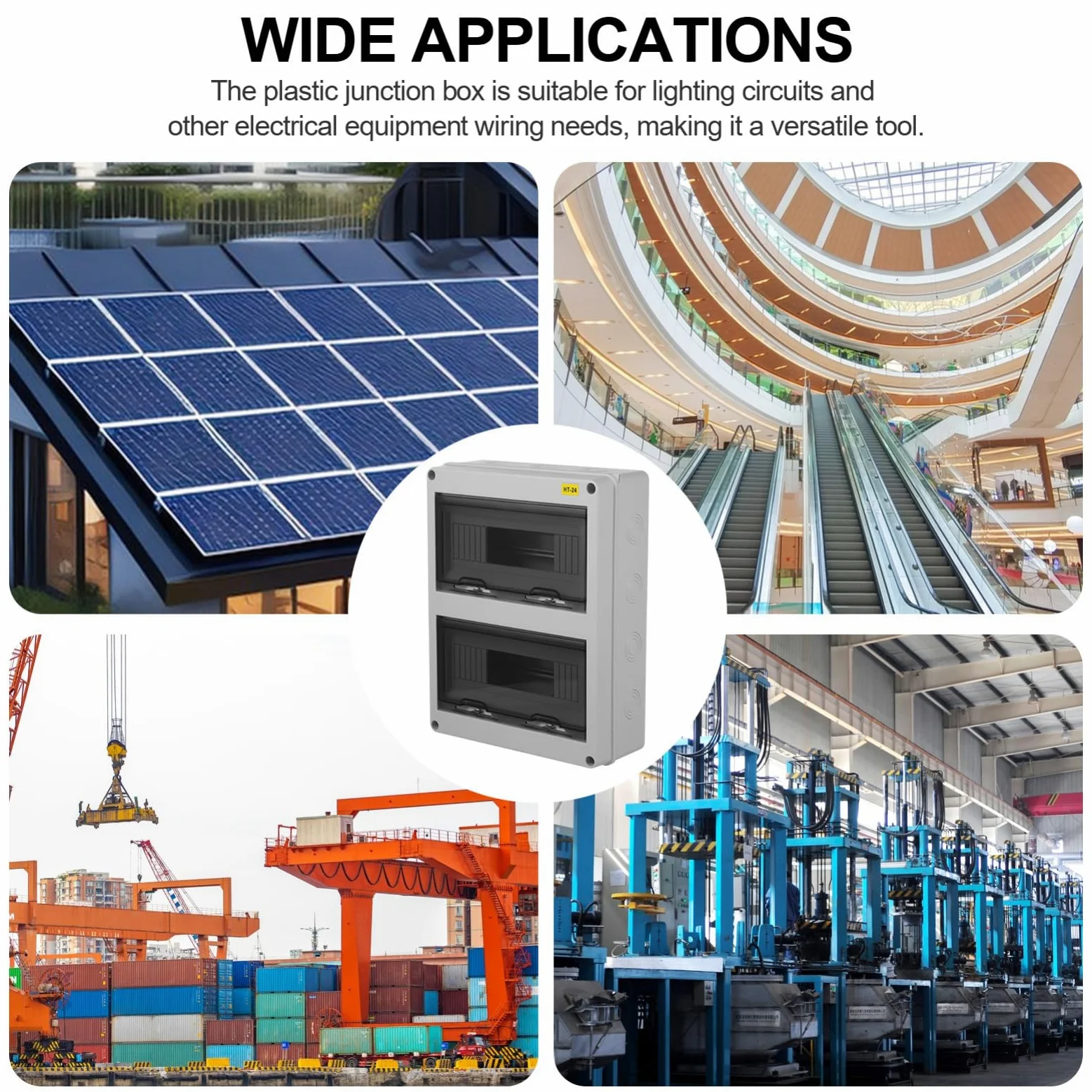 Hemobllo Caja De Distribucion Estanca Conexiones De Plástico Para Exterior Interruptores