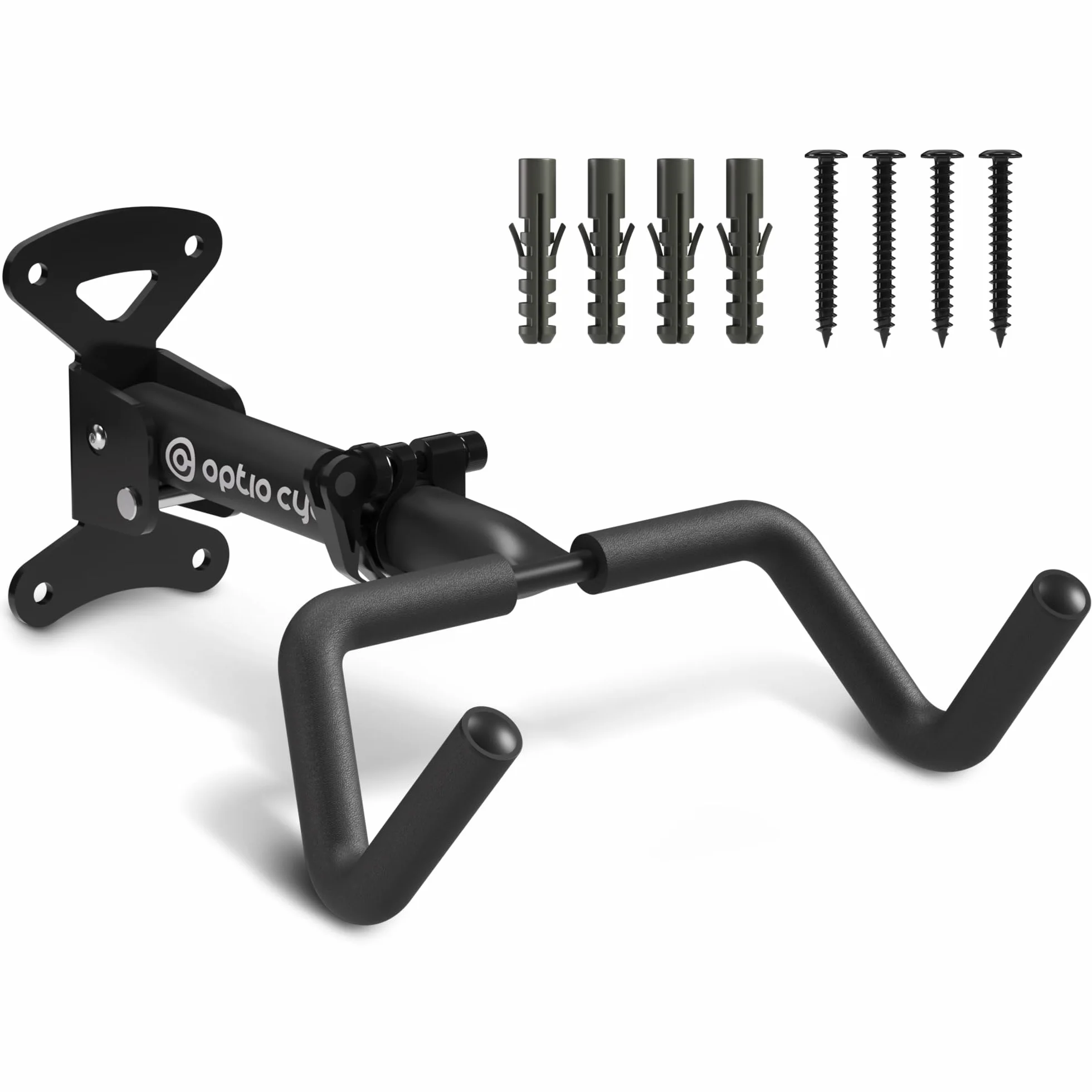 Soporte Bicicletas Pared Horizontal Plegable – Colgador Bicicleta Pared para E-Bike, MTB, Gravel y Carretera hasta 25 kg | Soporte Bici para Garaje, Trastero y Casa | Gancho Bici