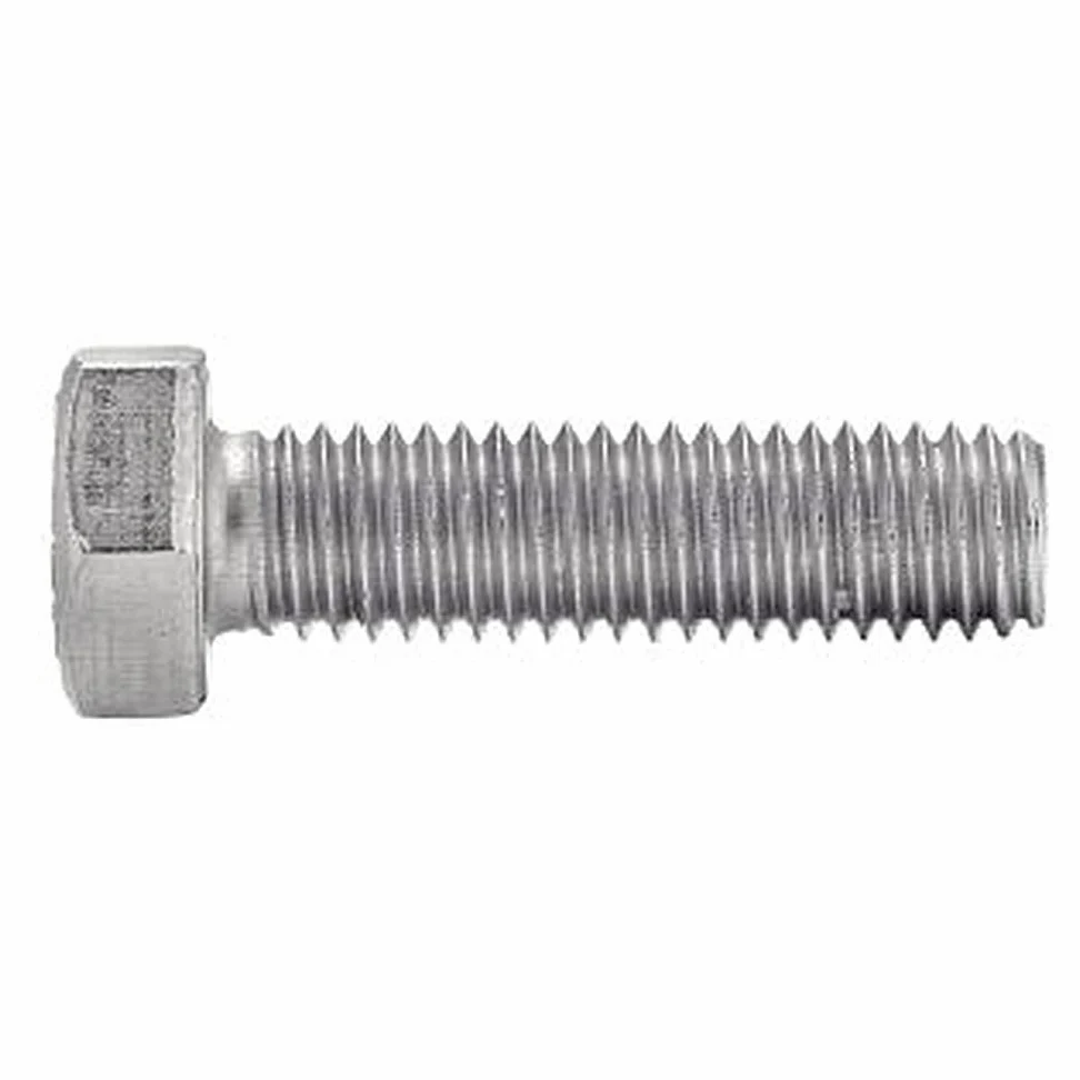 Tornillos hexagonales (5 unidades, rosca completa, 16 x 90, acero inoxidable A2, DIN933)
