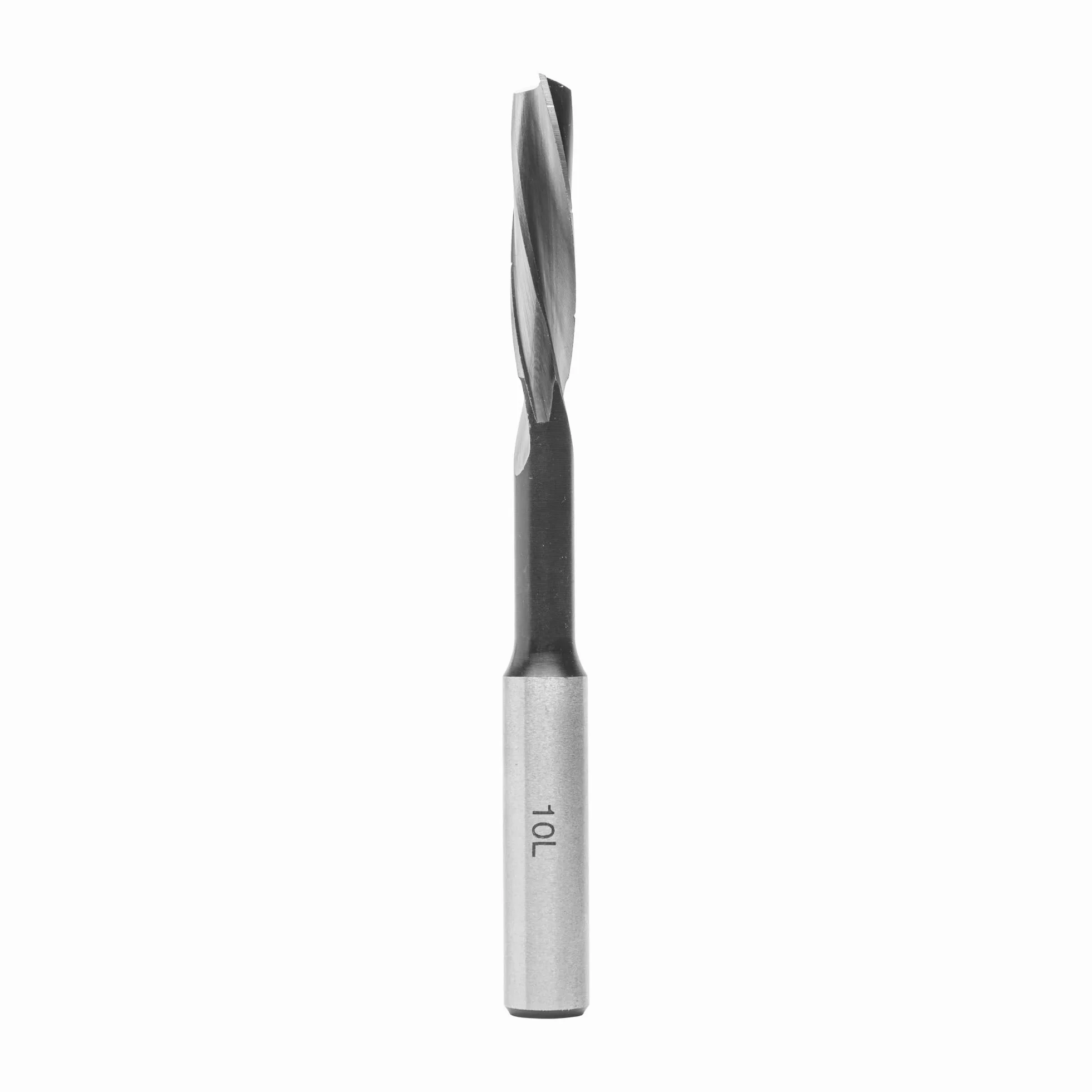 ENT 45242 brocas para ranurar, espiral de Rotación hacia la izquierda acero para herramientas, Diámetro (D) 10 mm, NL 45 mm, GL 140 mm, rotación hacia la izquierda, S 13 mm