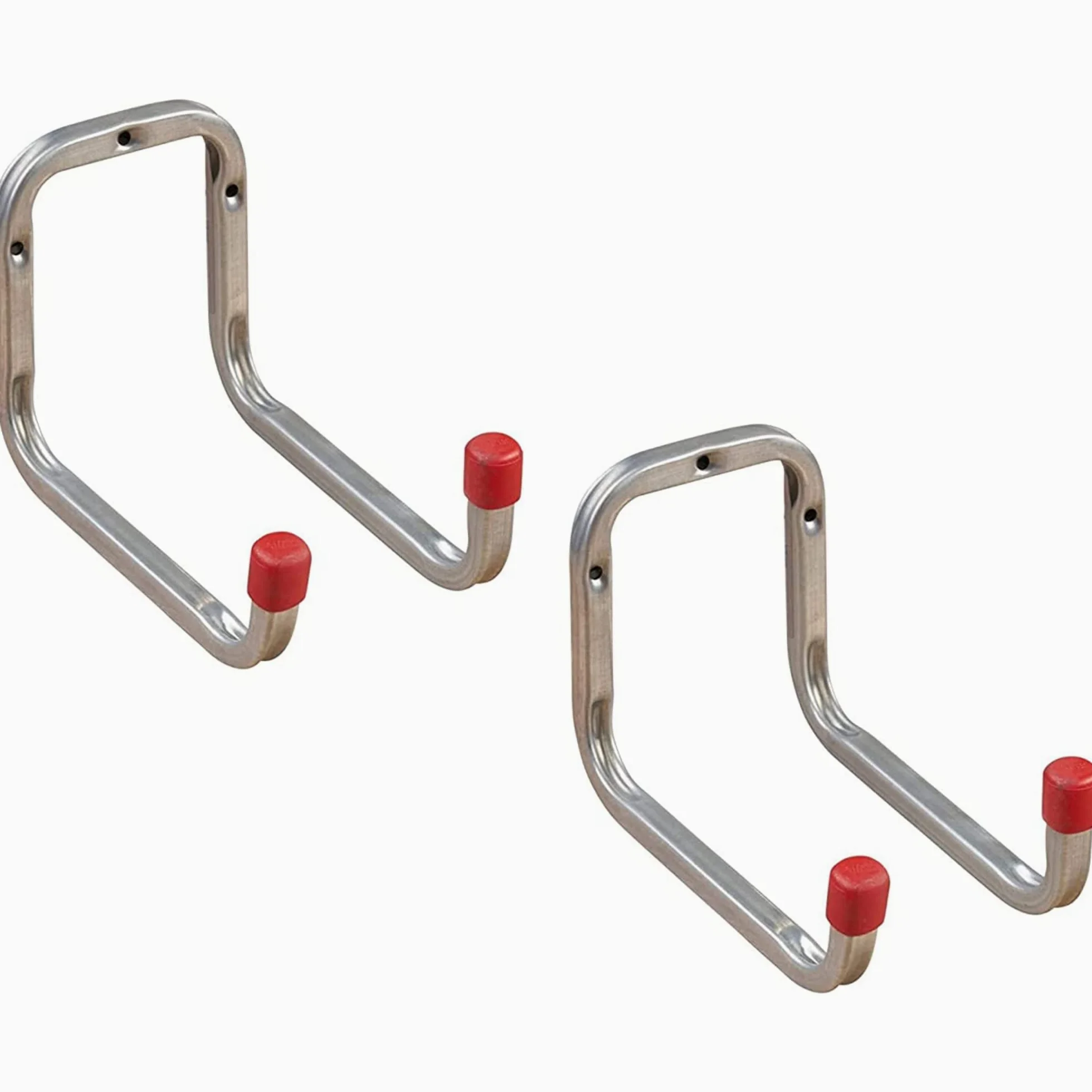 Gedotec Soporte de pared acero galvanizado | DUO | 2 piezas portaherramientas para atornillar | doble gancho de pared 173 mm | gancho multiuso de metal | gancho a rosca garaje