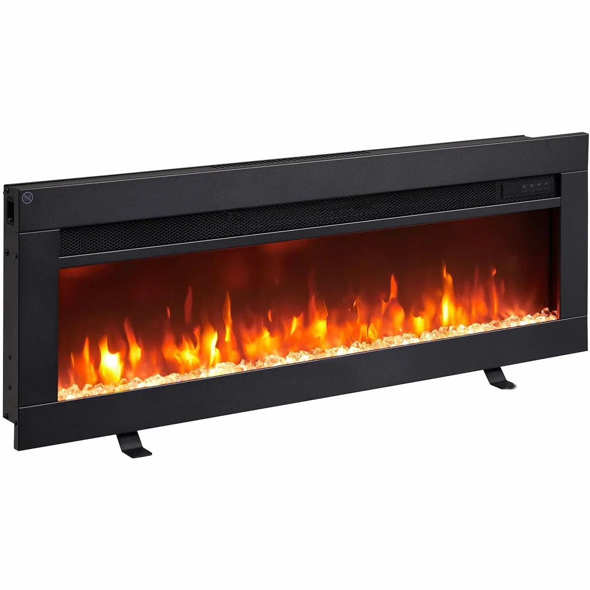 BALDERIA Agnes 36 - Chimenea eléctrica Decorativa de Pared con Efecto Llama LED