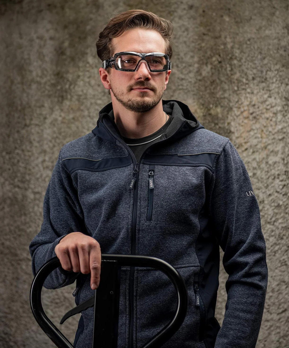Uvex Gafas de seguridad Pheos Guard - Supravision Extreme - Transparente/Negro-Gris