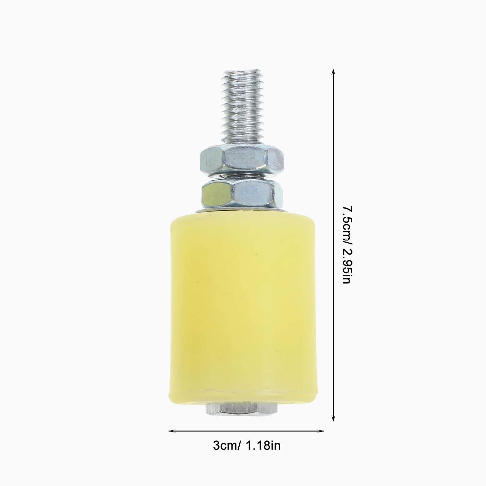 Housoutil Rueda de puerta deslizante de nylon guijarro para puerta eléctrica bloque de polea silenciador antioxidante 4 piezas para puertas de garaje y rieles