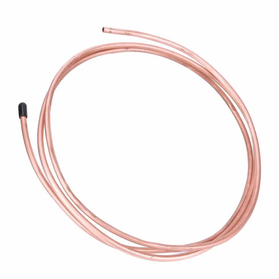 Bobina de Tubo de Cobre Blando 6mm OD 4,8mm ID 0,6mm 2m para Aire Acondicionado Refrigerador
