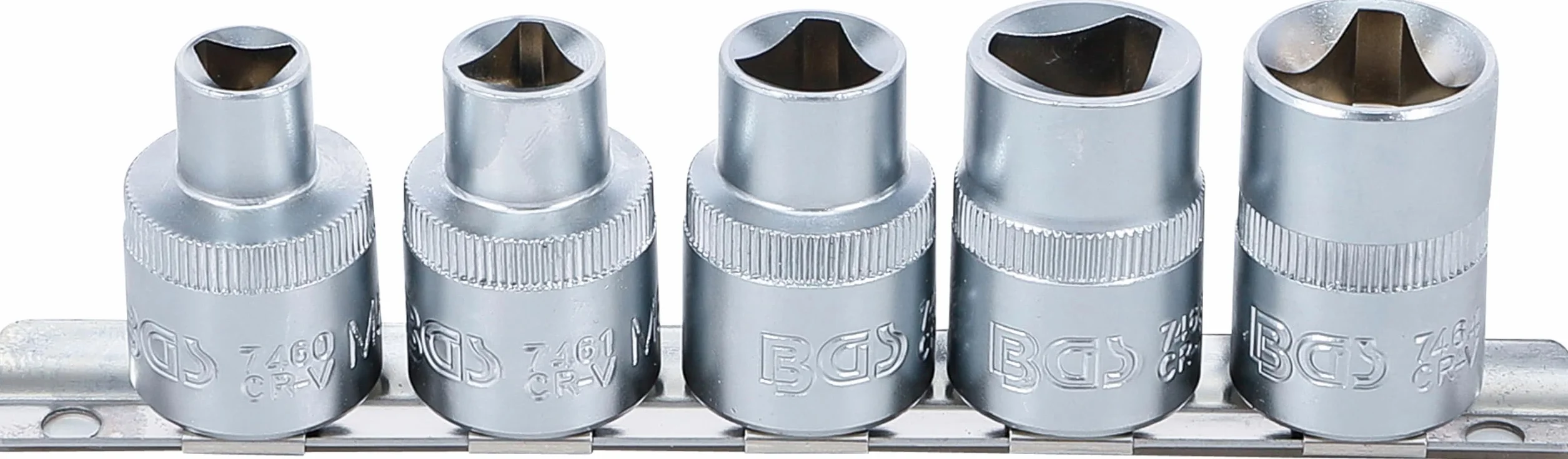 BGS 8608 | Juego de vasos de 3 caras | M5 - M12 (8 - 16,5 mm) | 5 piezas