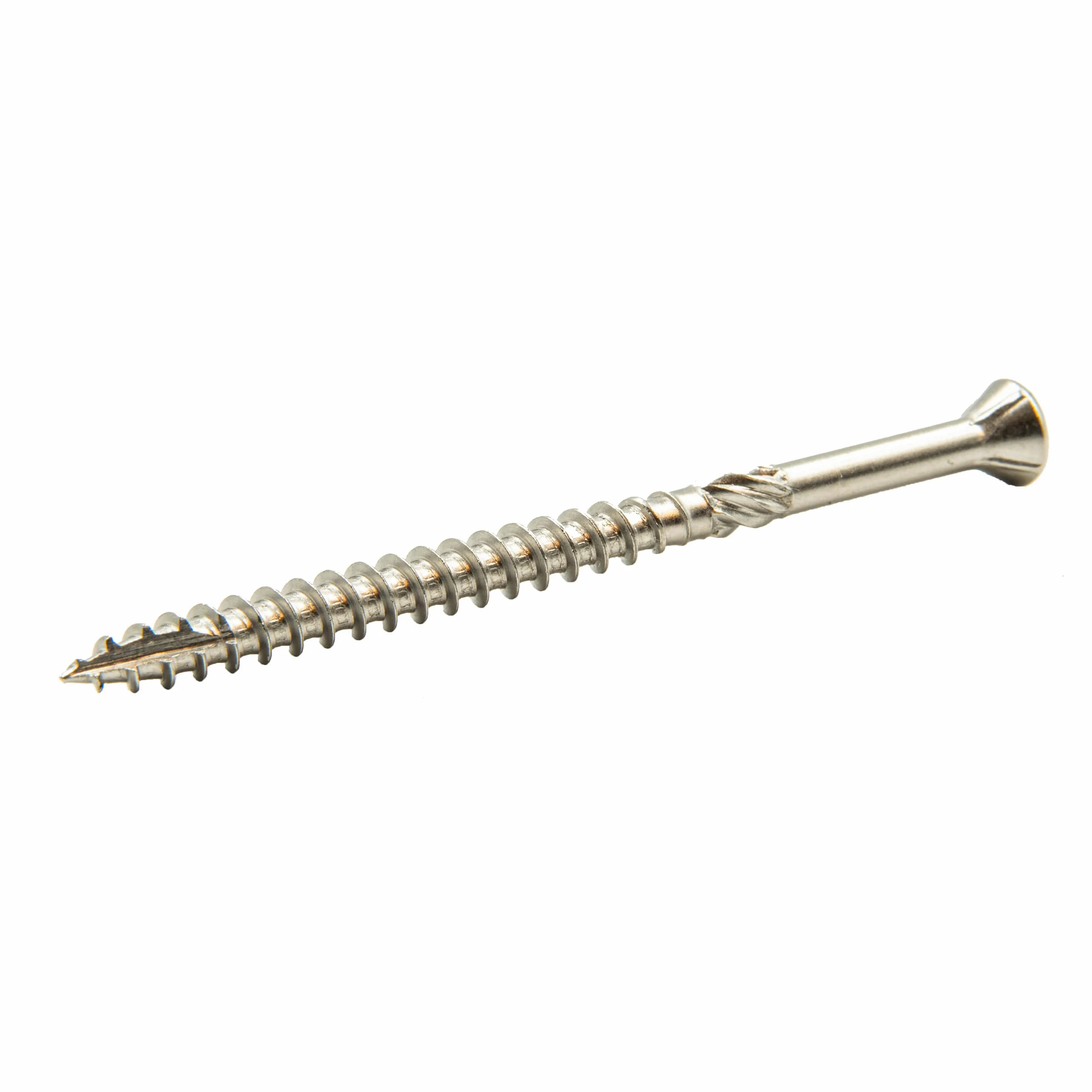 Tornillos para terraza 5 x 60 mm, acero inoxidable C2 (200 unidades) + puntas)