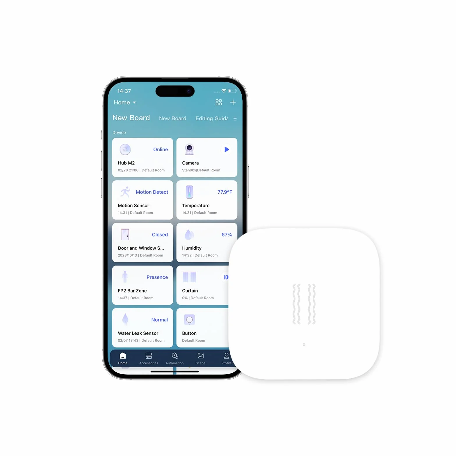 Aqara Sensor de Vibración, Requiere AQARA HUB, Conexión Zigbee, para Sistema de Alarma y Domótica, Mini Detector Inalámbrico de Rotura de Cristales, Compatible con Apple HomeKit e IFTTT