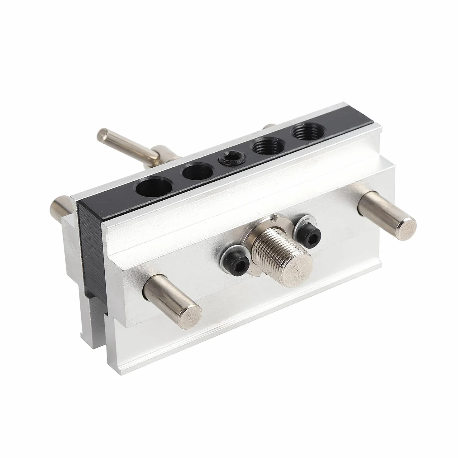 KATSU Kit de Plantilla de Clavija Autocentrante, Tamaños Métricos, Guía de Taladro, Herramienta de Localización de Posicionador de Carpintería para Maderas Gruesas 105408