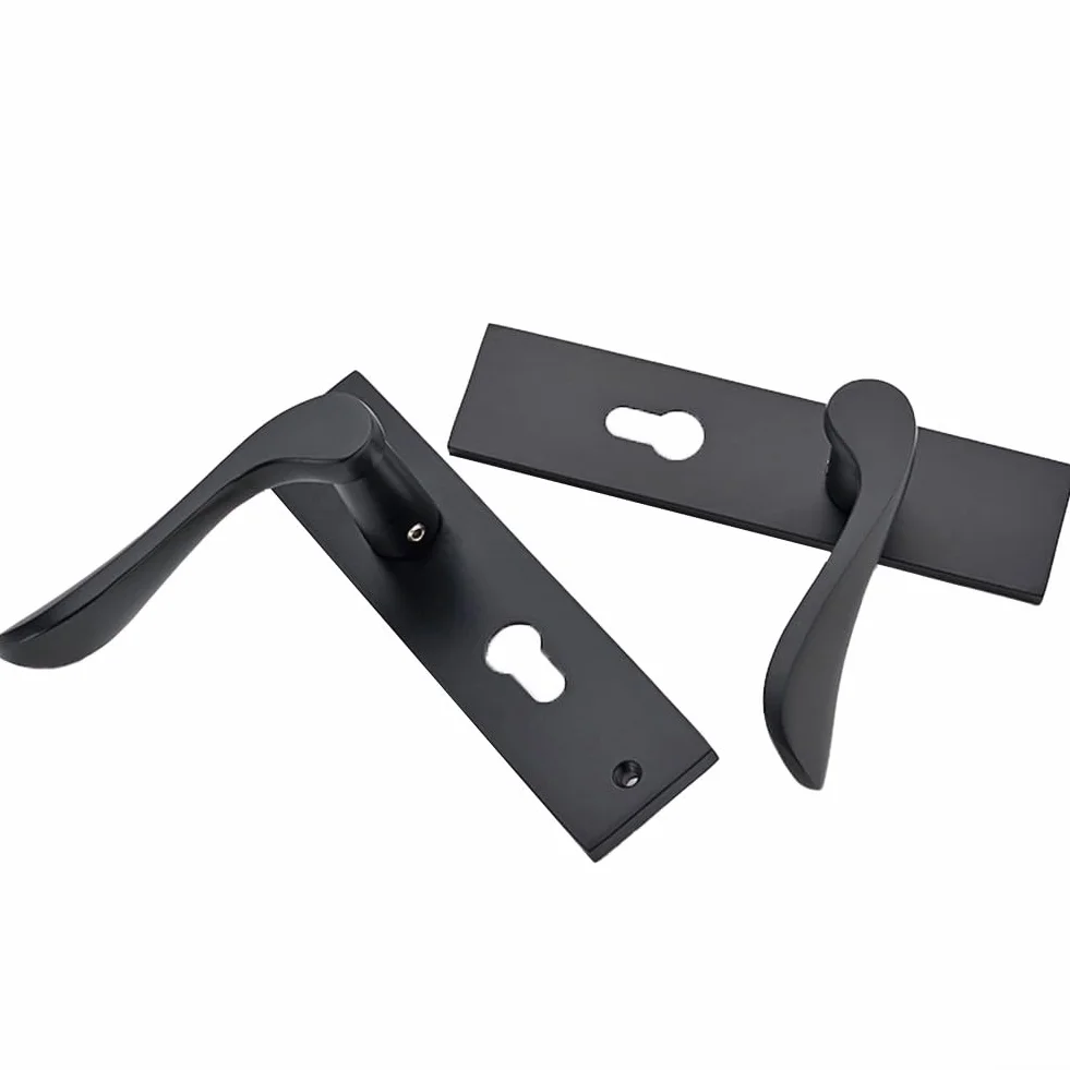 HpLive Manilla de puerta con cerradura y llave, juego de manilla para puertas interiores y exteriores para todo tipo de puertas