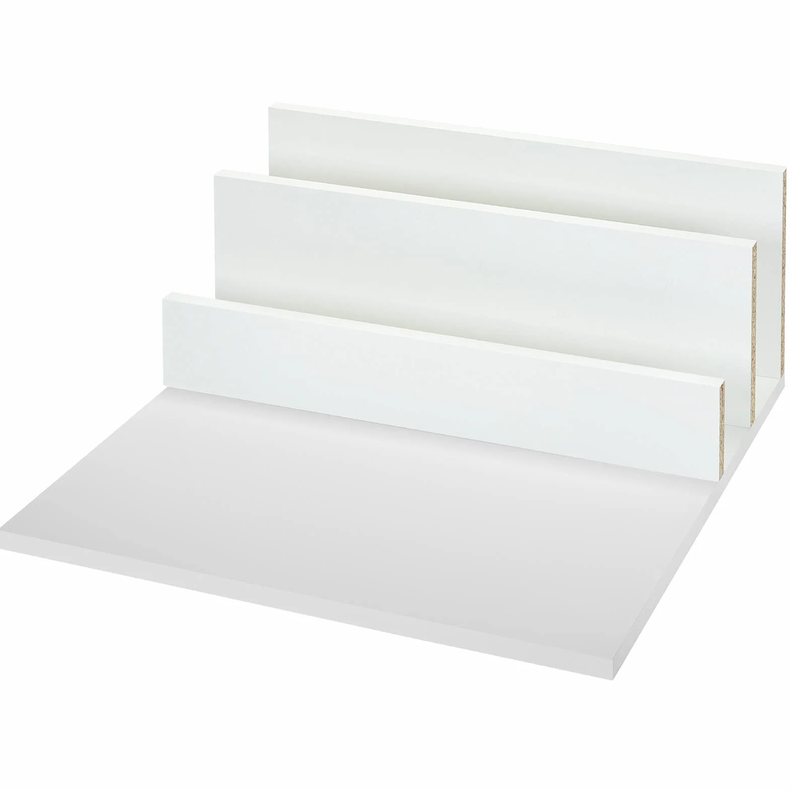 Conjunto de aglomerado Fondo y Pared Trasera Blanco adecuado para sistema de cajon JUNKER-SLIM profundidad de 500 mm y ancho de 500 mm (espesor lateral de 16 mm)