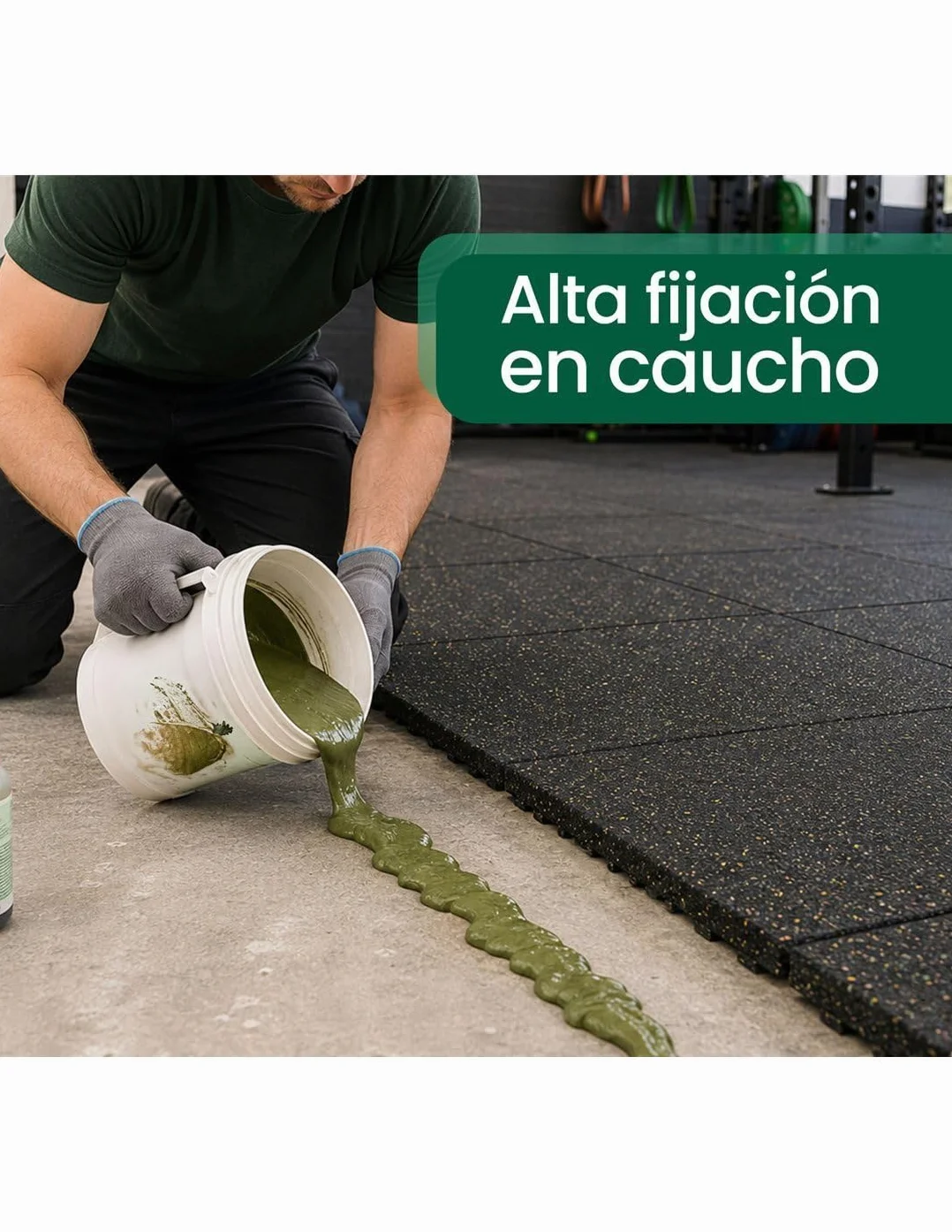 JARDIN202 Adhesivo para Césped Artificial y Caucho Bicomponente 11 Kg Alta Fijación