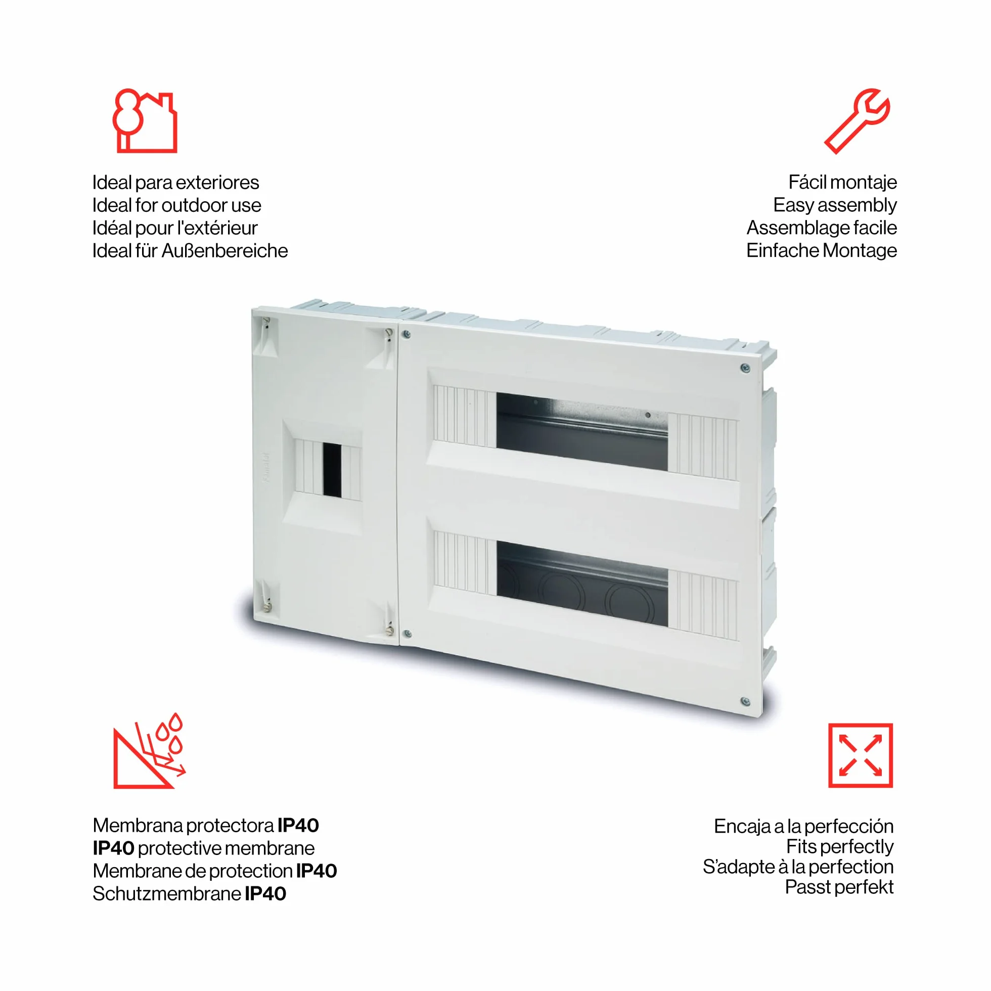 Famatel - Caja icp 40 24 elementos con puerta
