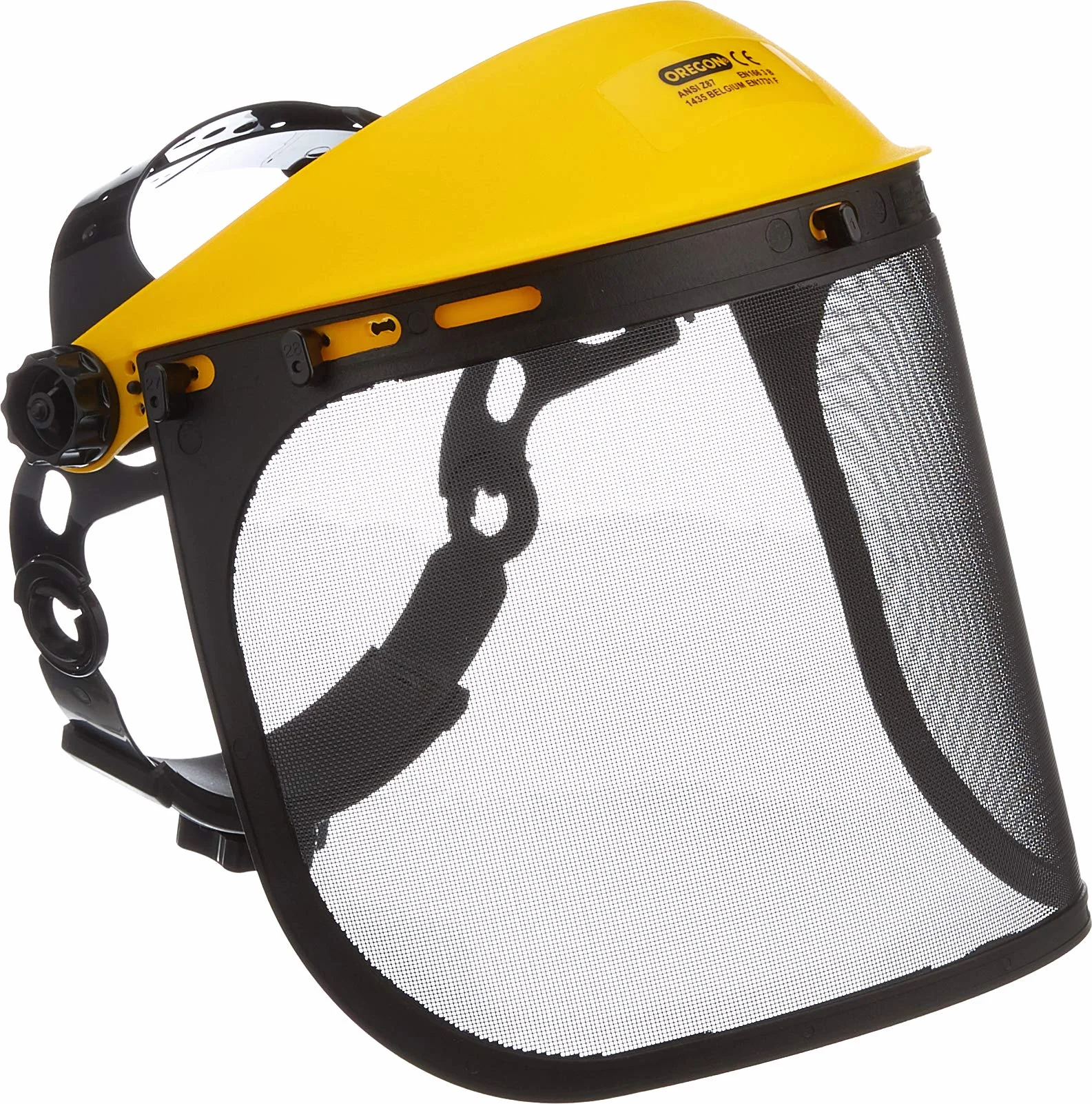 Oregon Q515064 - Mono protector y visera de malla de acero