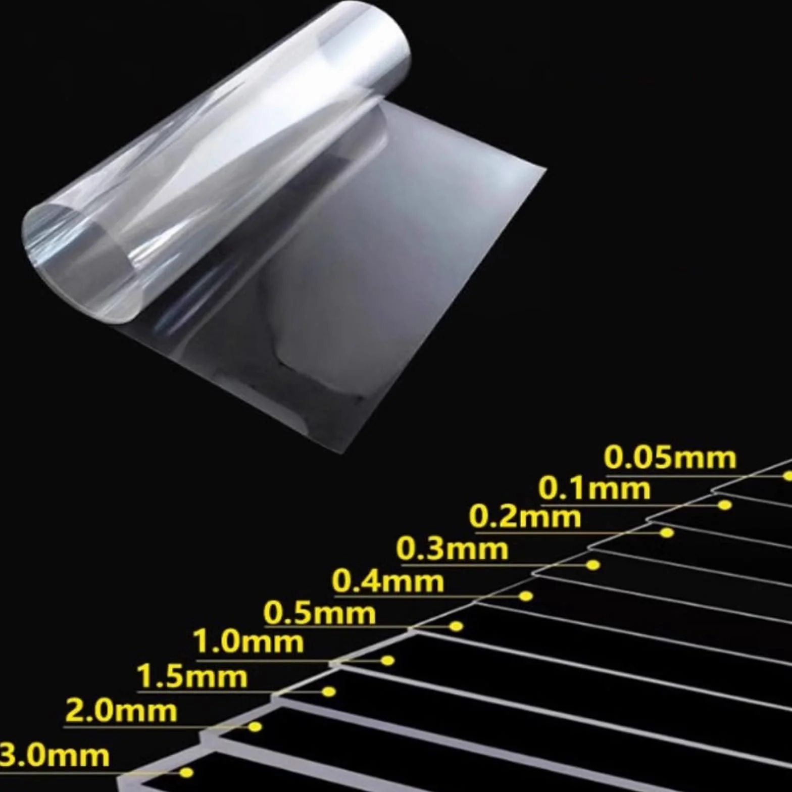 1MM Planchas de Policarbonato,Protección UV Paneles de Techo Transparente,Placa Duradera PC,Planchas Revestimiento de Repuesto para Invernadero,con Tornillos (0,5m x 2m)