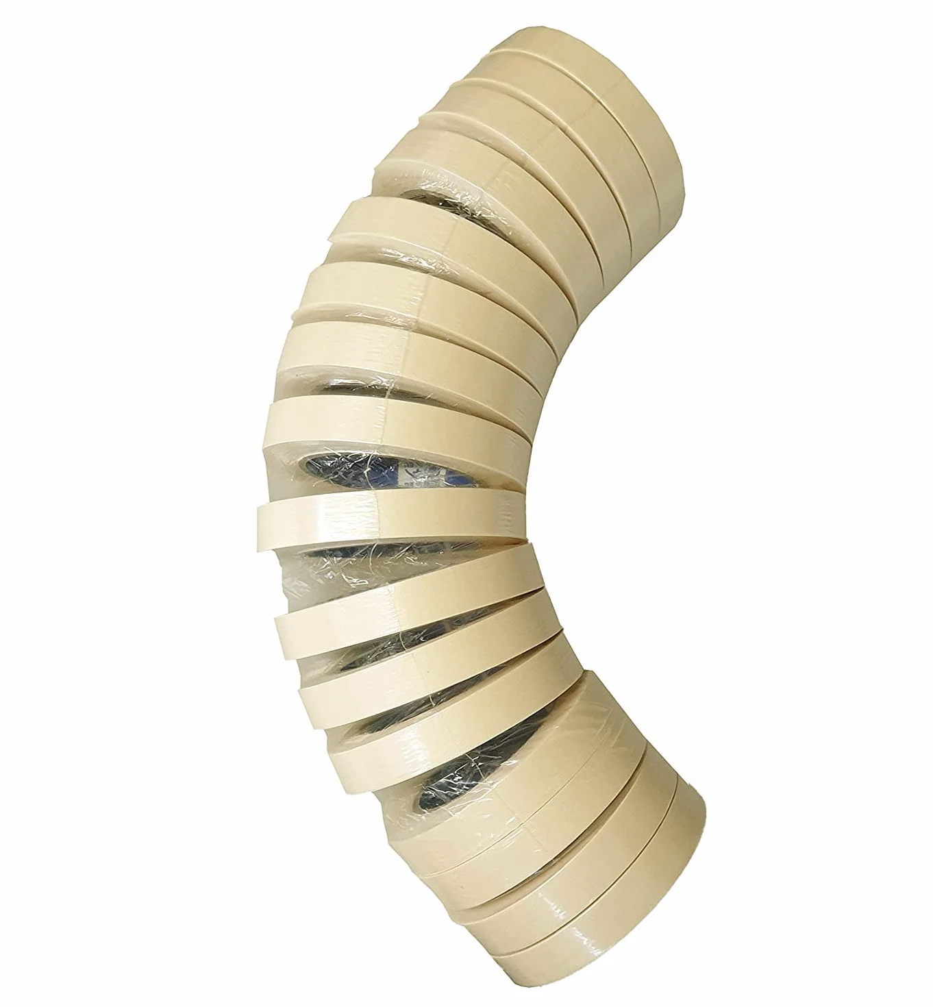 ACIT Cinta de carrocero para pintar, cinta de papel para enmascarar, Masking Tape, cinta de pintor, excelente adhesión (16 Rollos 19 mm)