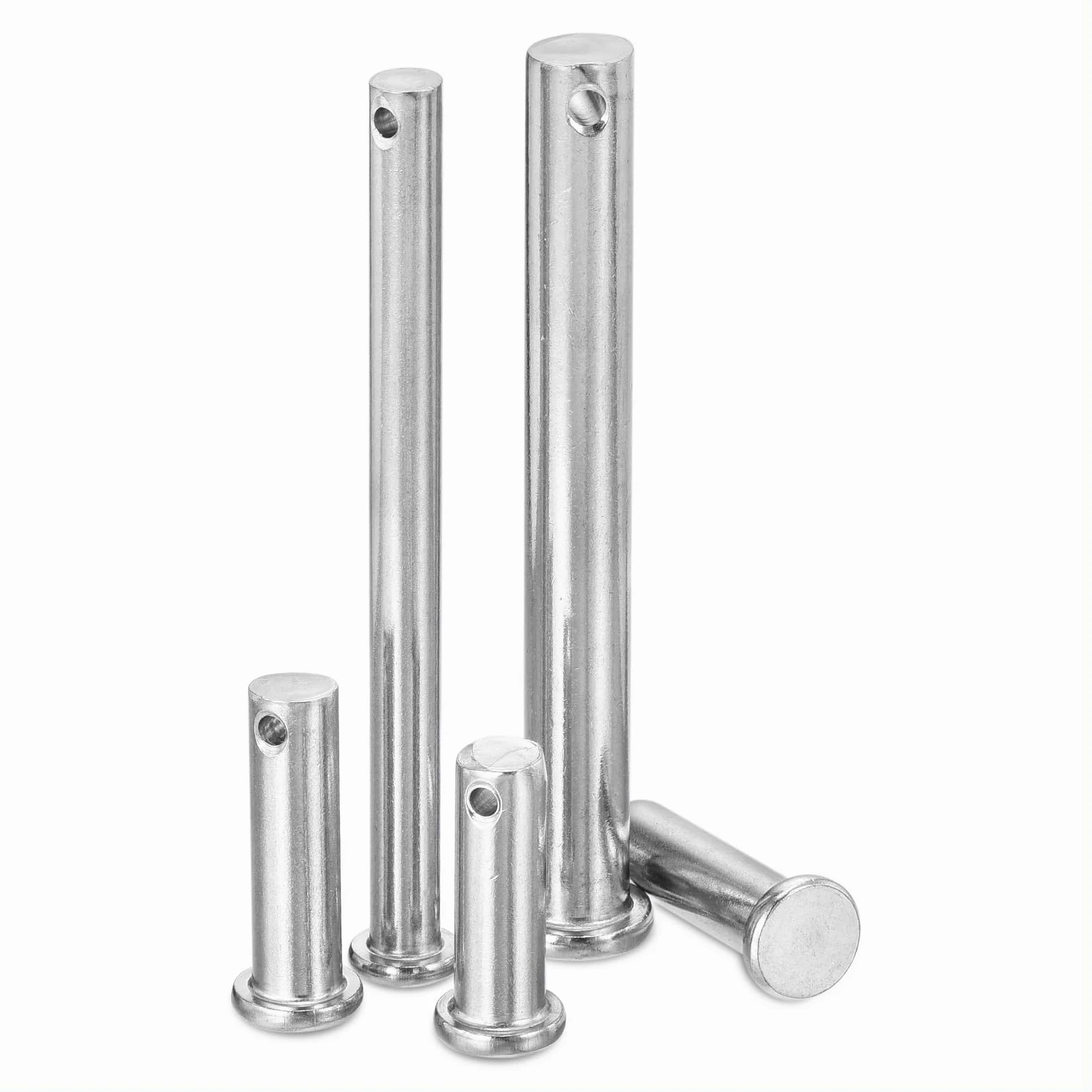 sourcing map 5 pasadores de horquilla de un solo agujero de 12 mm x 100 mm, acero inoxidable 304 de cabeza plana para reparación mecánica, instalación de muebles, equipos industriales, bricolaje