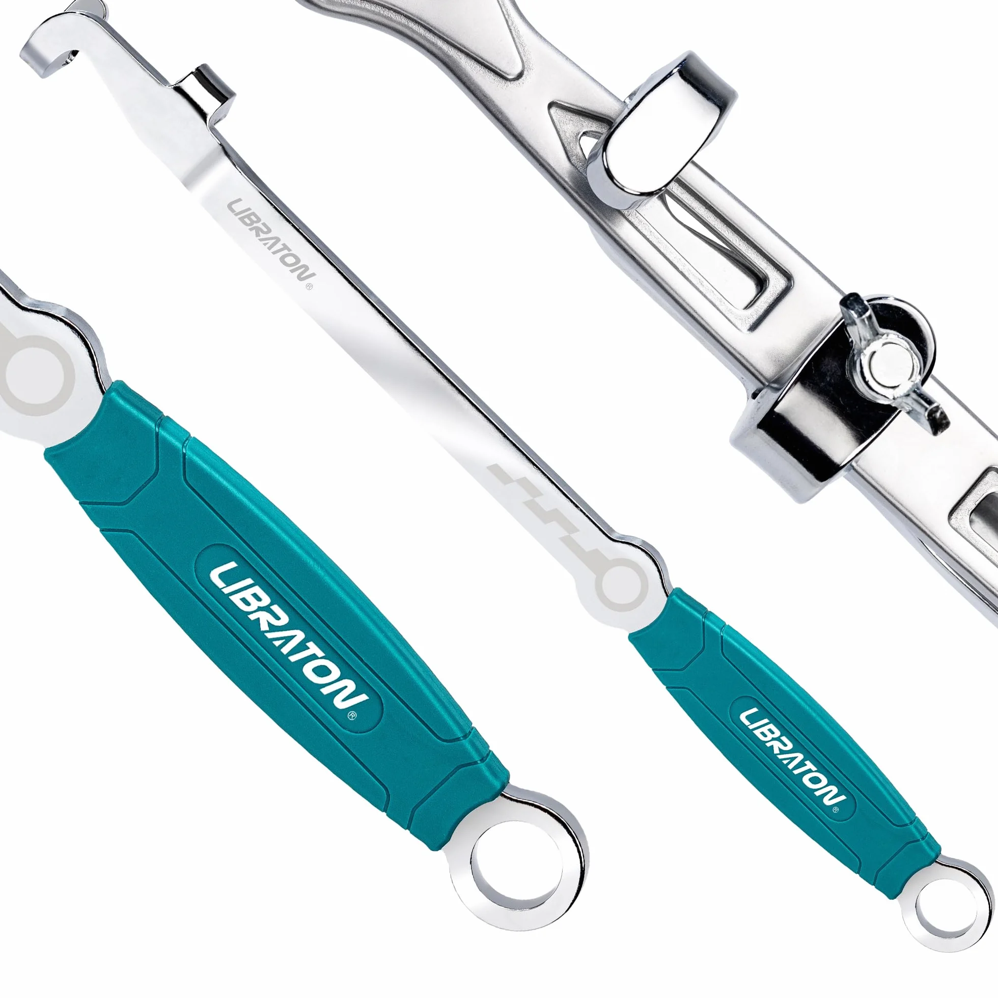 LIBRATON Barra Extensión de Llave de 38 cm, Herramienta Extensora de Llave para Máximo Apalancamiento, Adaptador Extensor de Llave para Reparación y Mecánica Automóviles, con Agarre Antideslizante