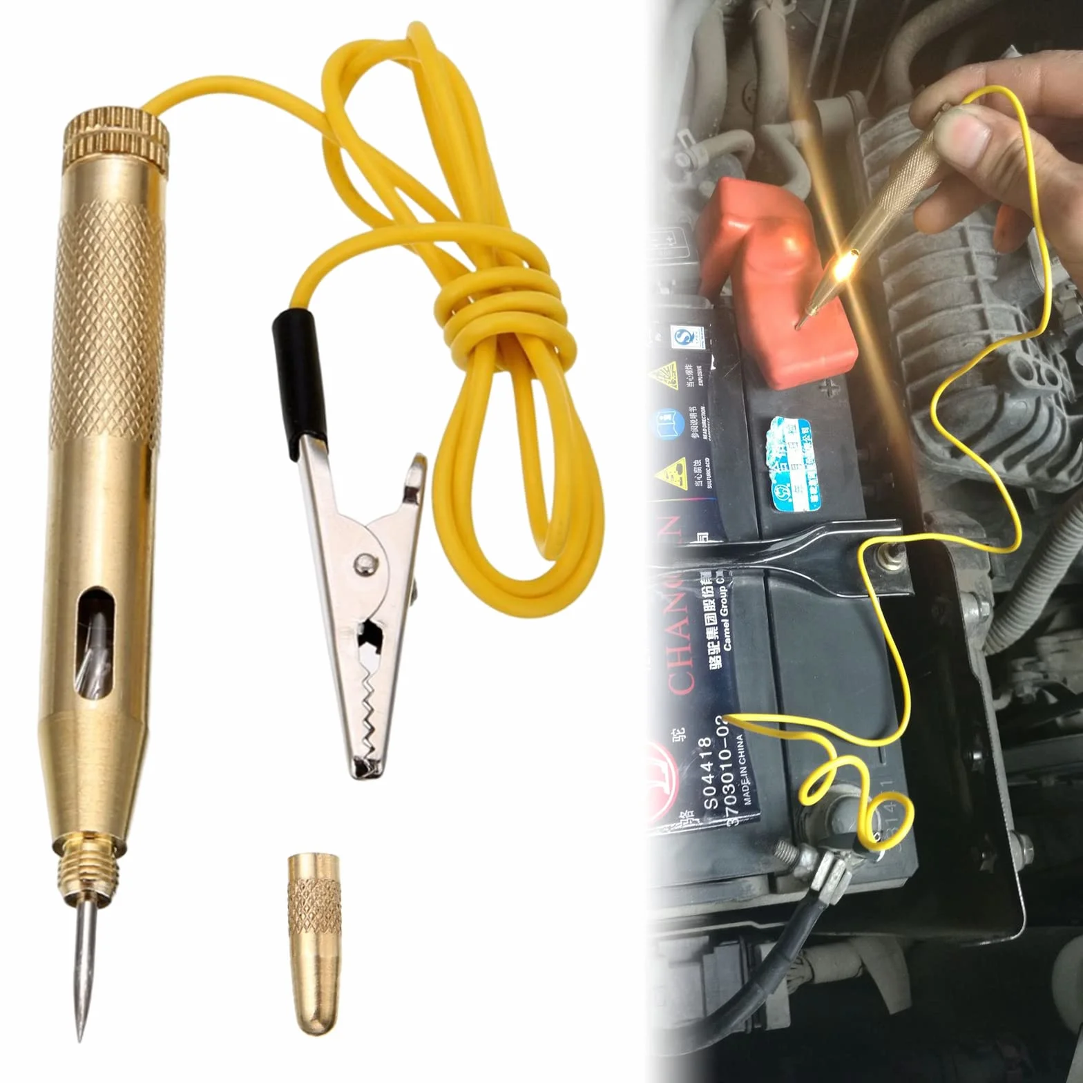 Probador de Circuitos de Vehículos, Comprobador de Voltaje de Coche Herramienta, Pluma de Prueba