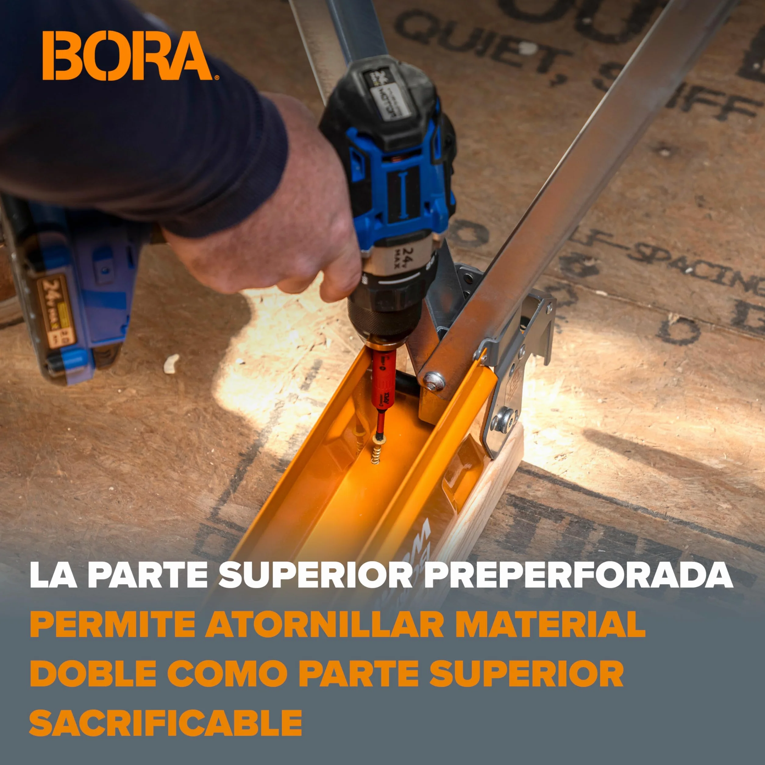 Bora Workhorse XT Juego de 2 Caballetes de Sierra Plegables Altura Ajustable Resistentes para Contratistas