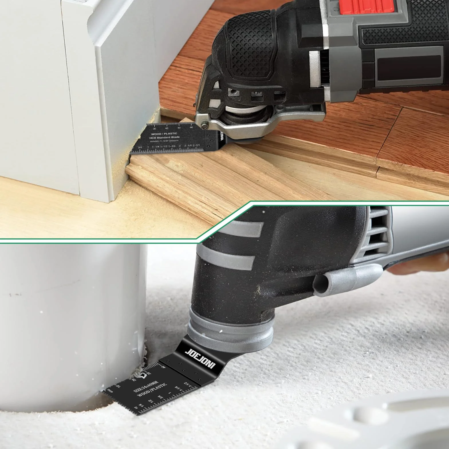 Juego de 53 hojas de sierra multiherramienta, hojas de sierra oscilantes universales, multiherramienta, juego de accesorios, cuchillas oscilantes para Fein Multimaster, Milwaukee, Bosch,