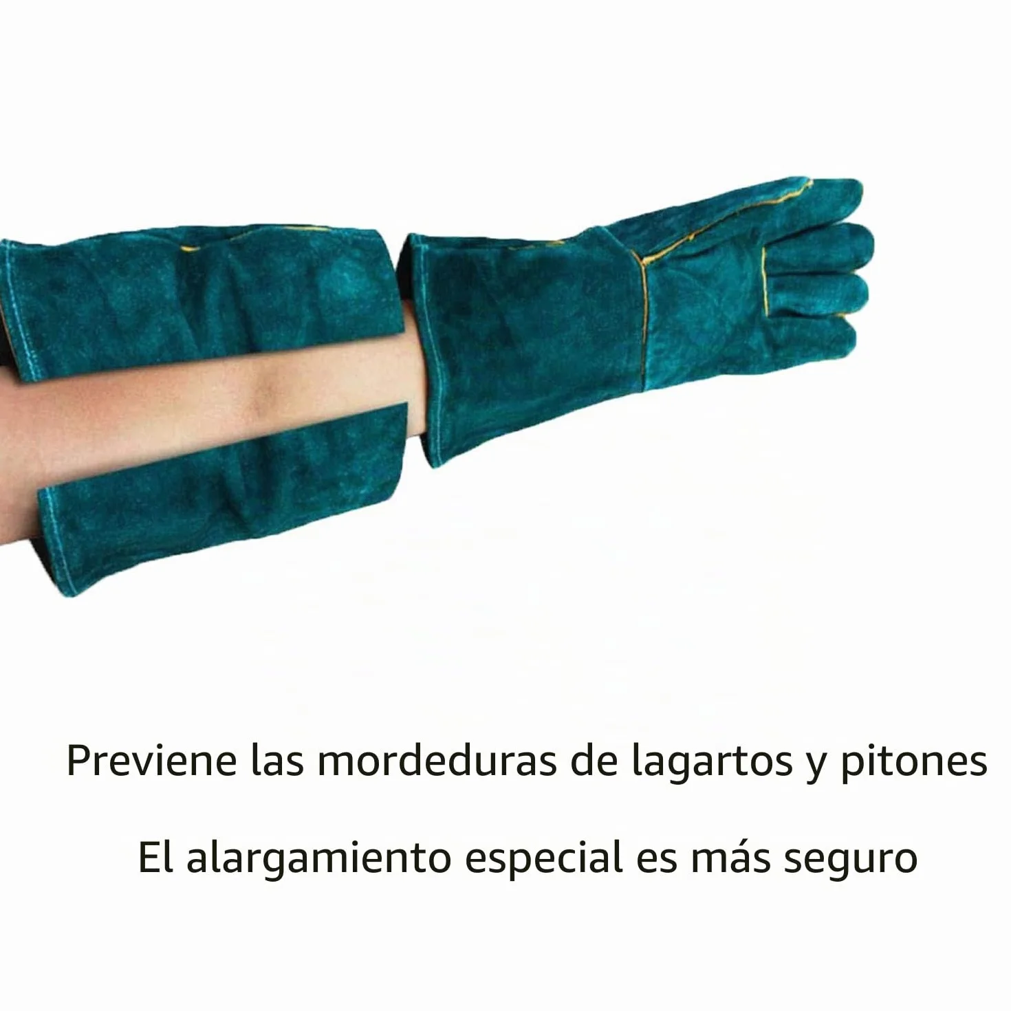 PeSandy 60CM Guantes de Trabajo Anti-Mordidas para Manejo de Animales, Duraderos para Bañarse, Arreglarse, Soldar