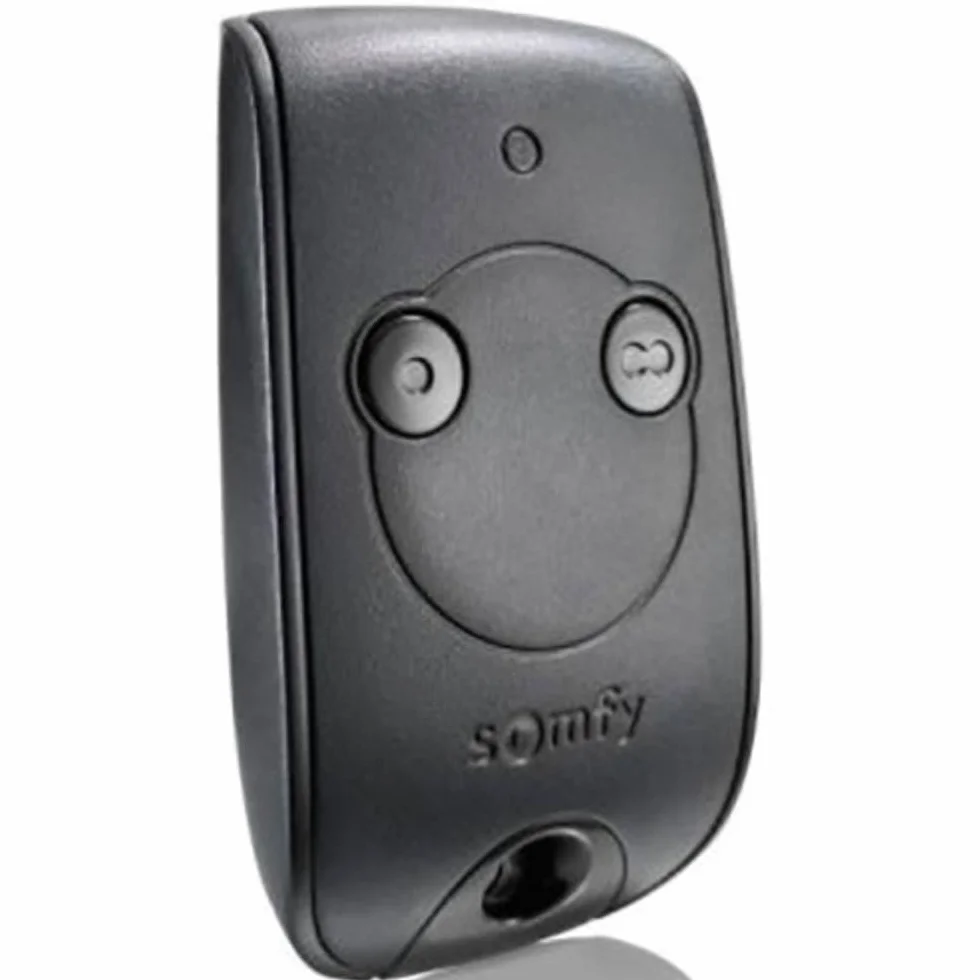 Somfy 1841026C - Mando a distancia Keytis RTS de 2 canales | Para controlar 2 motores de portones y puertas de garaje RTS