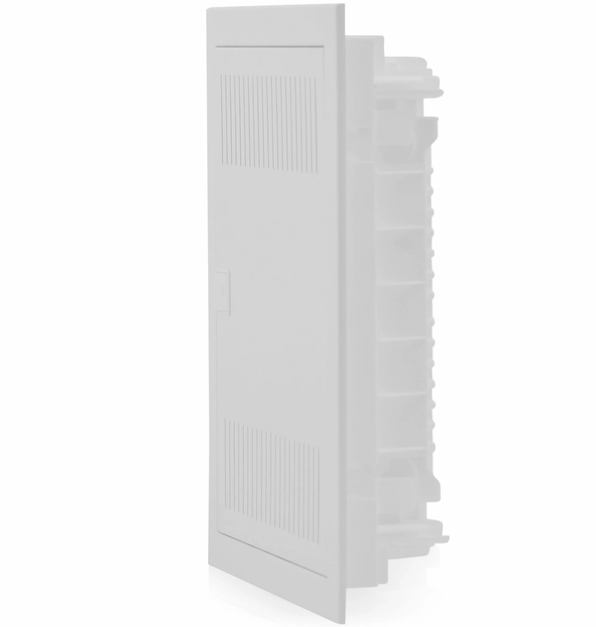Intratec distribuidor de comunicación empotrado, IP40 – Distribuidor multimedia para hogar completamente conectado, serie DIXBOX-XT, armario para sistemas multimedia, 442 x 346 x 92 mm, blanco