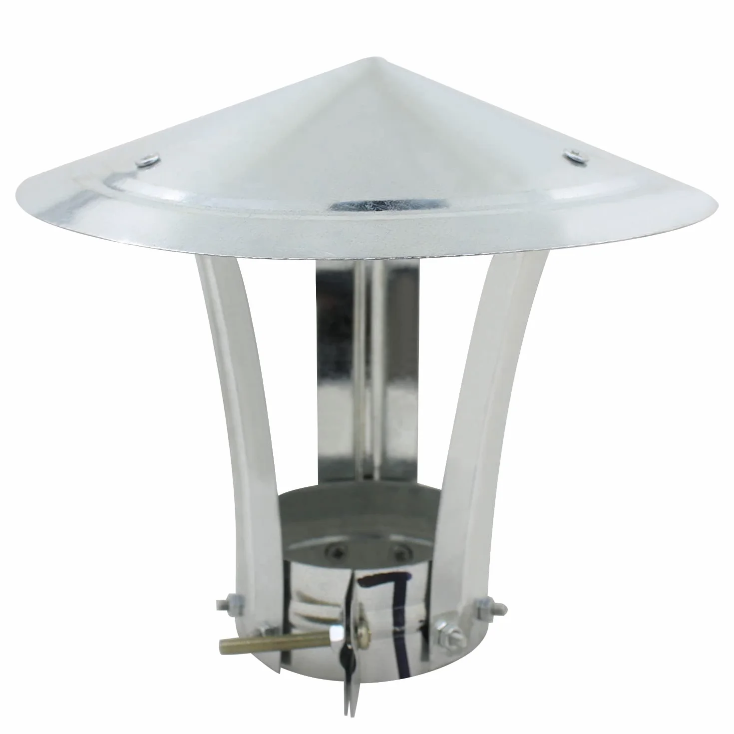 Caperuza salida humos sombrerete antiviento estufa pellet leña tapa terminal tubo chimenea barbacoa antilluvia conducto (140mm Diámetro interior)