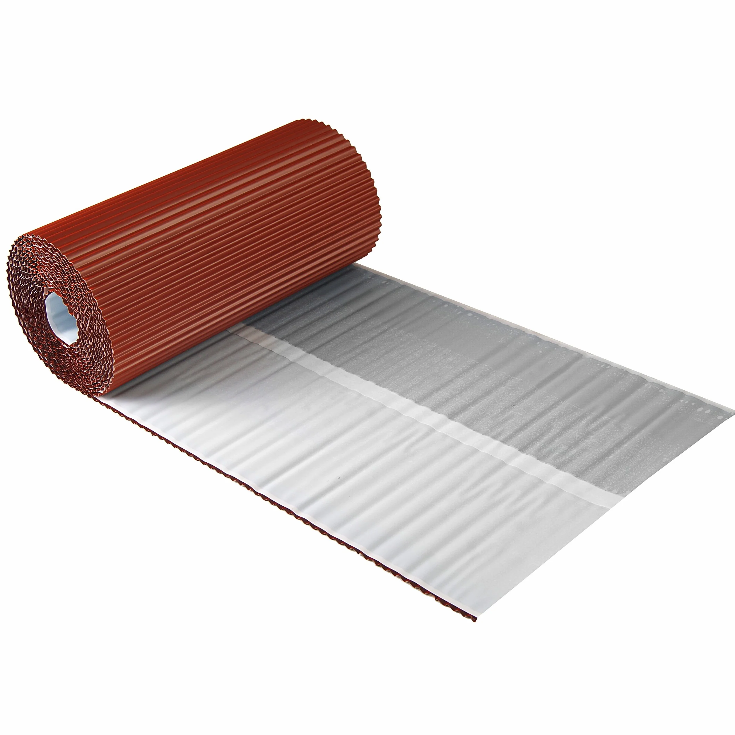 Cape de conexión de pared Aluminio plisado 30 cm x 5 m chimenea de techo chimenea de pared 7 colores (ladrillo rojo)