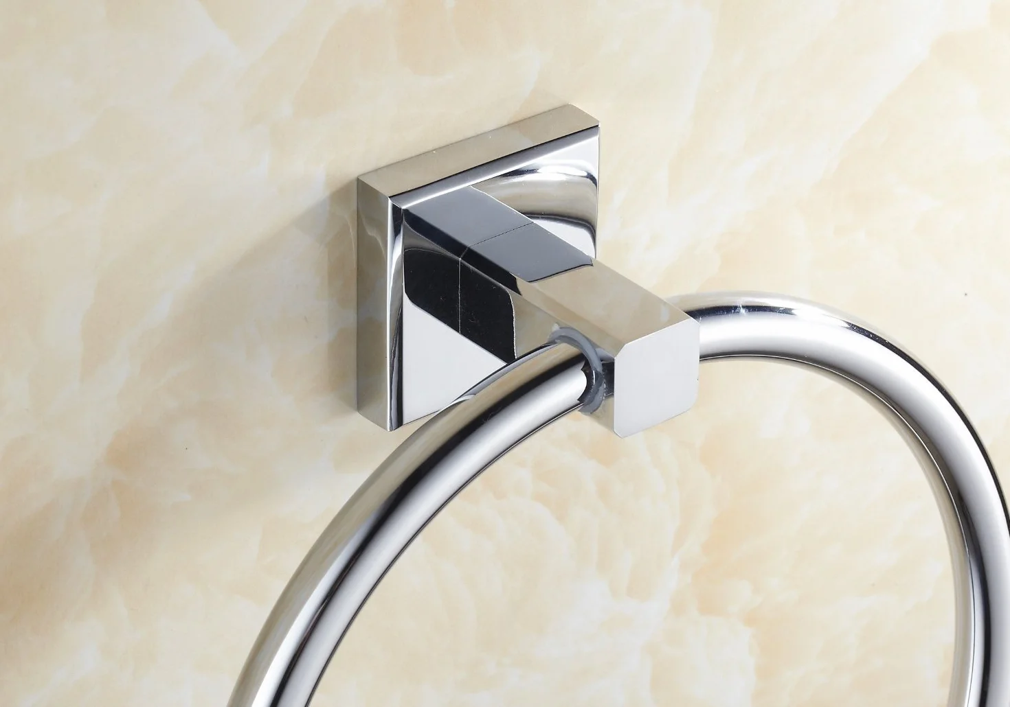 Aothpher Wall anillo de toalla montado en la cocina titular de baño toalla de cromo del acero inoxidable
