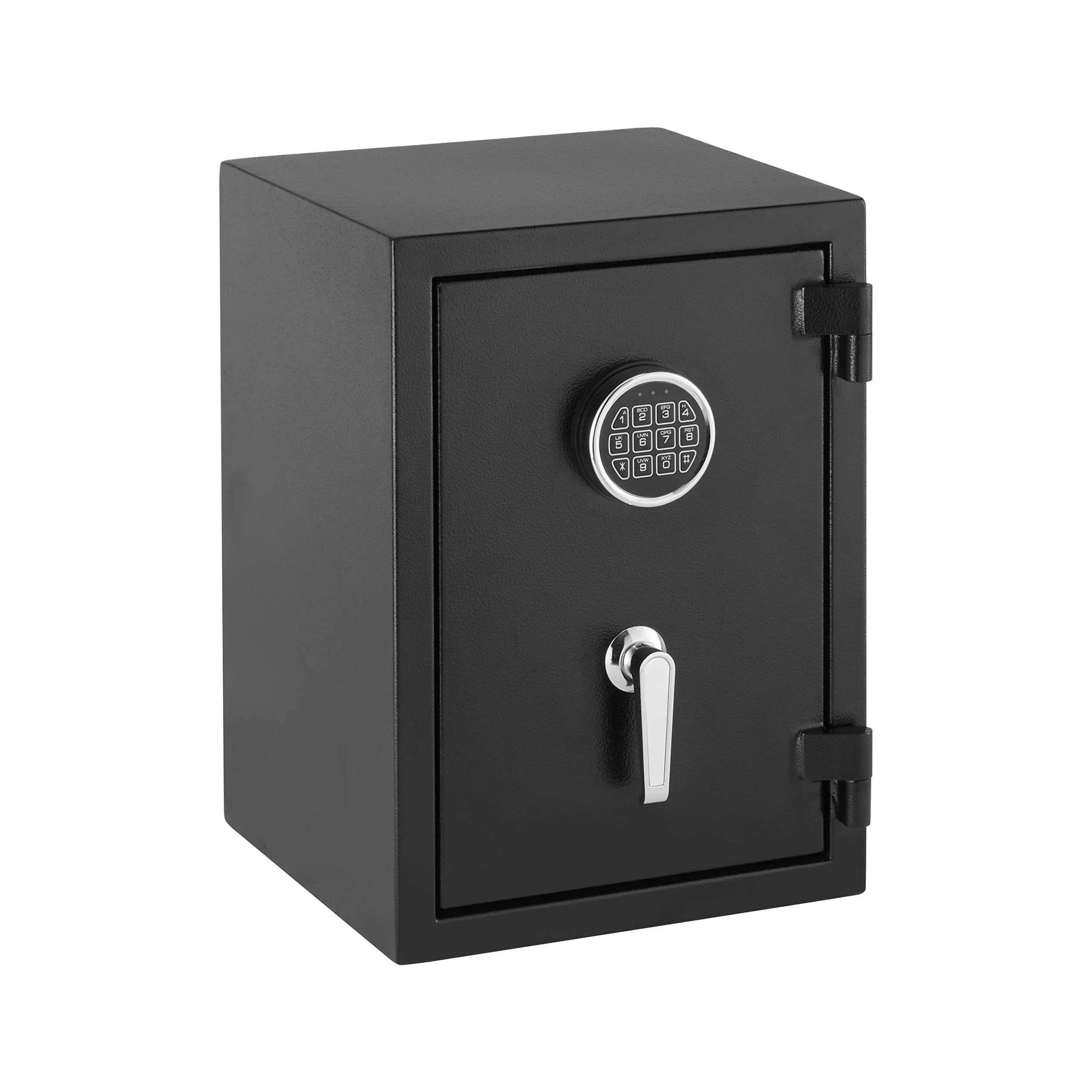 Amazon Basics Caja fuerte resistente a incendios, con teclado electrónico programable, 35 l, negro, 36 x 35 x 50 cm (ancho x prof. x alto)