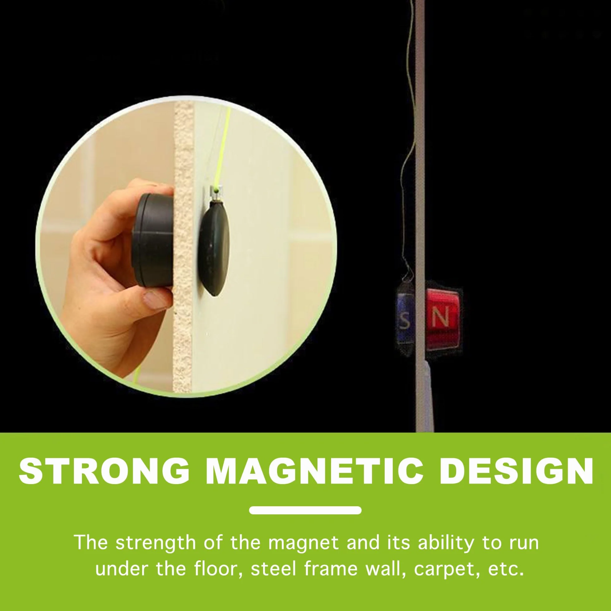 Magnet Kabelzieher, Sistema de guía de extracción de cables magnéticos, Drahtzieher magnético