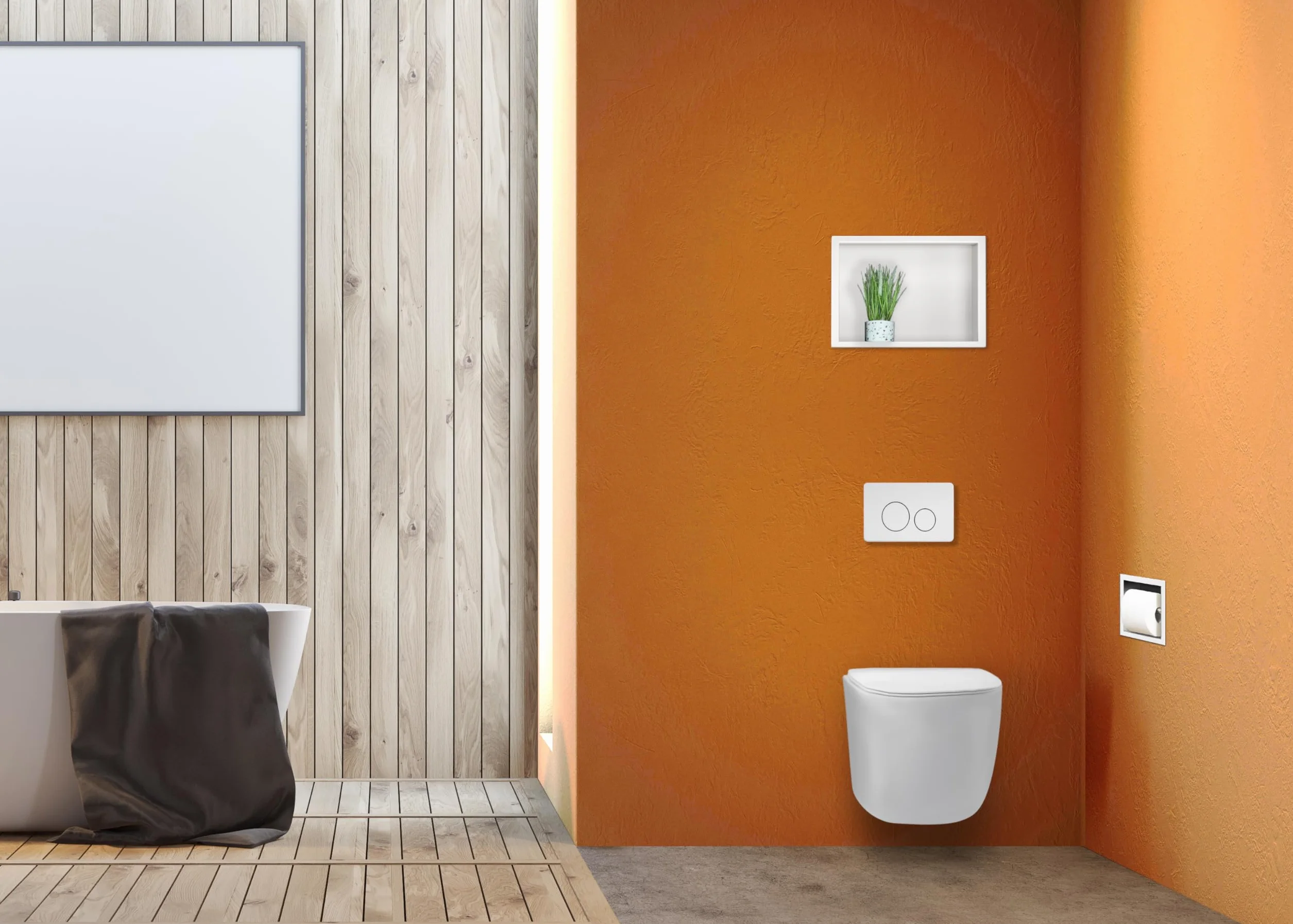 Wall-Box ONE Nicho de Ducha Blanco 30x20x10cm Impermeable