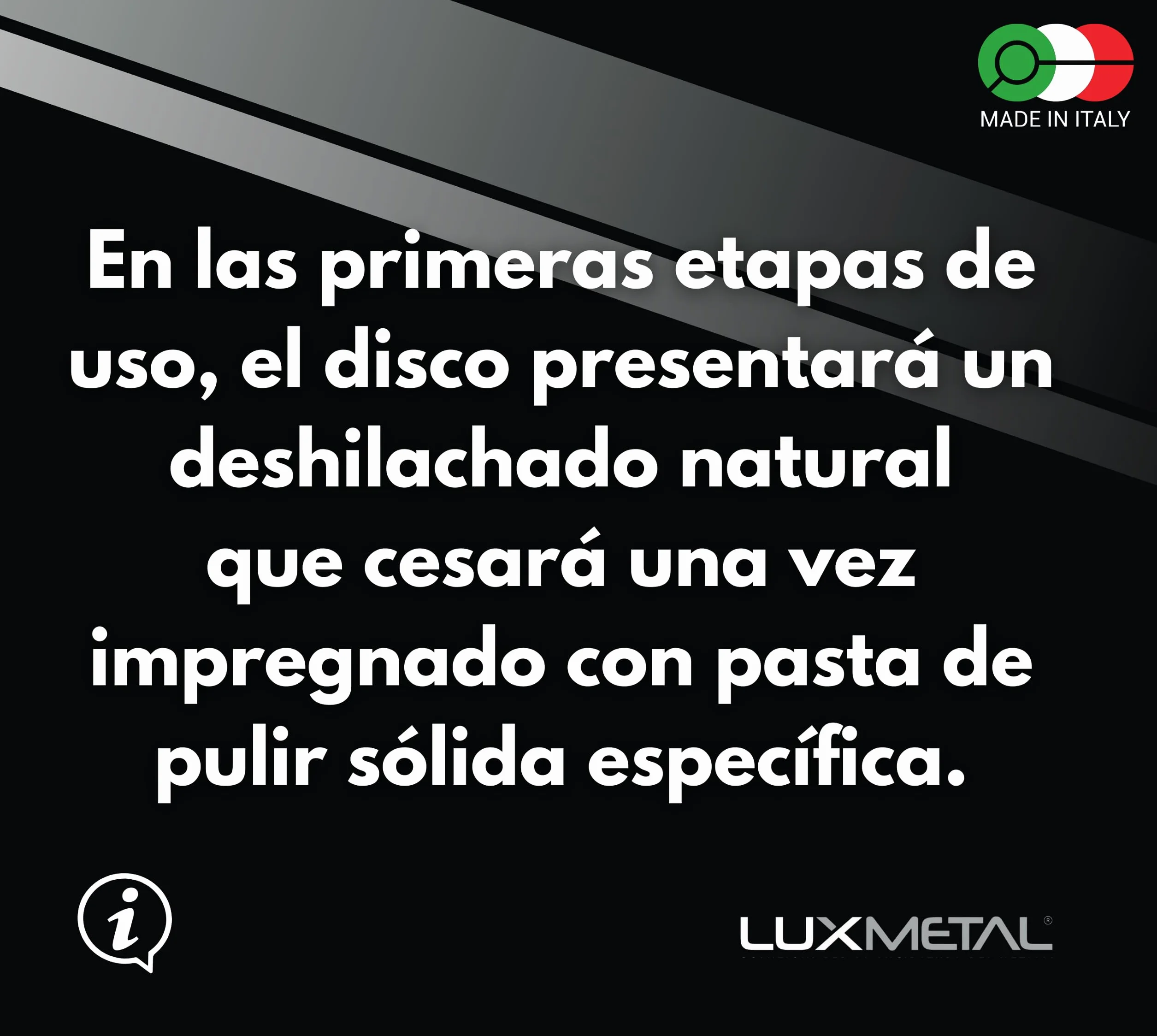 Lux Metal - Kit 3 discos de pulido de 200 mm A-B-C en algodón Set para pulido espejo Aluminio Acero inoxidable Discos de pulido de metales para rueda de amoladora Latón Cobre Madera Mármol Plexiglás