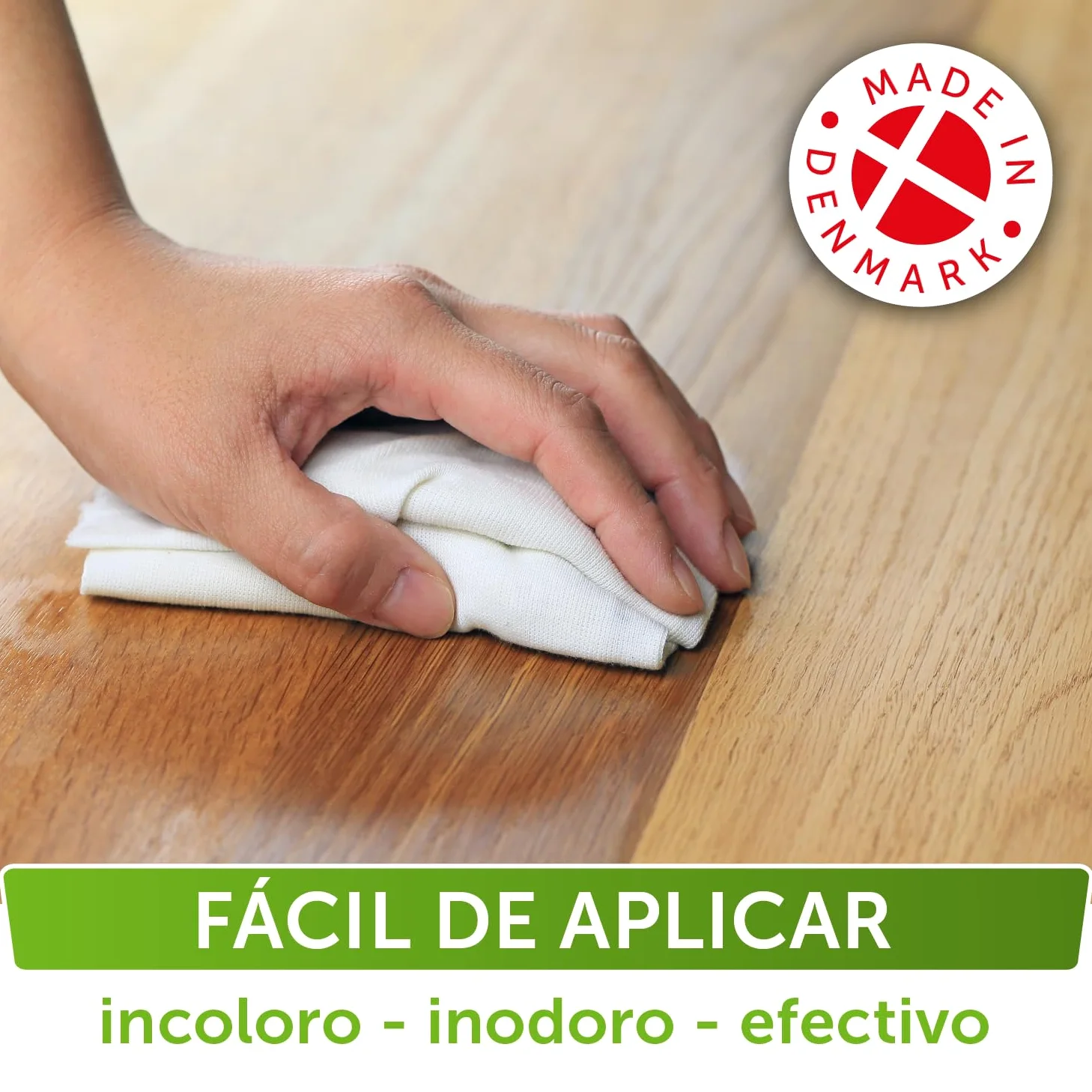 Nordicare Aceite para muebles [500ml] Aceite incoloro para madera para el cuidado de roble, haya, nogal, pino. Esmalte para madera a base de aceite de linaza. Barniz de aceite de linaza