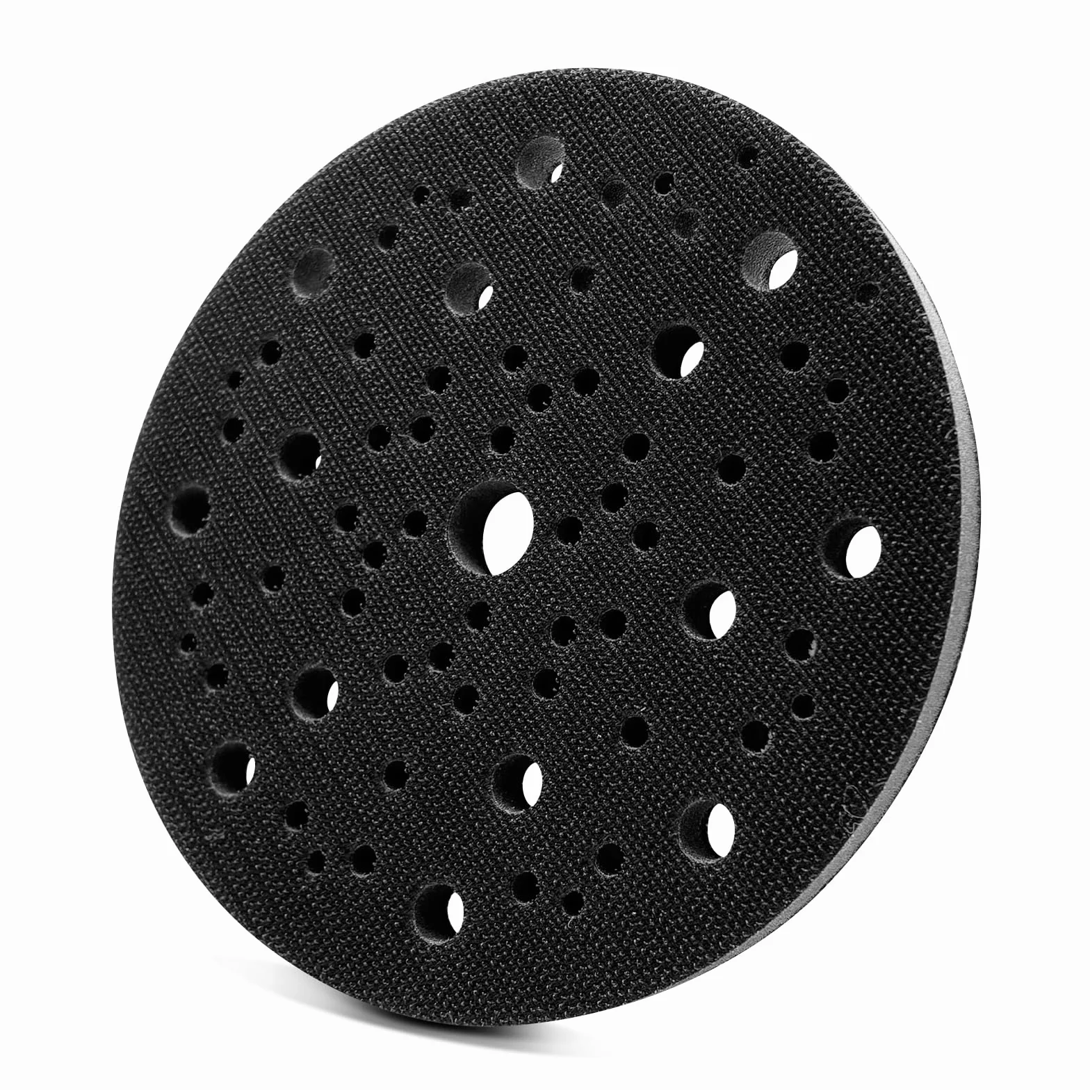 Almohadilla de lijado suave para Mirka Abranet, 150 mm, espuma suave, almohadilla de interfaz para papel de lija Mirka Deros de 150 mm, con , 69 agujeros, para lijadora, accesorios, ajuste práctico