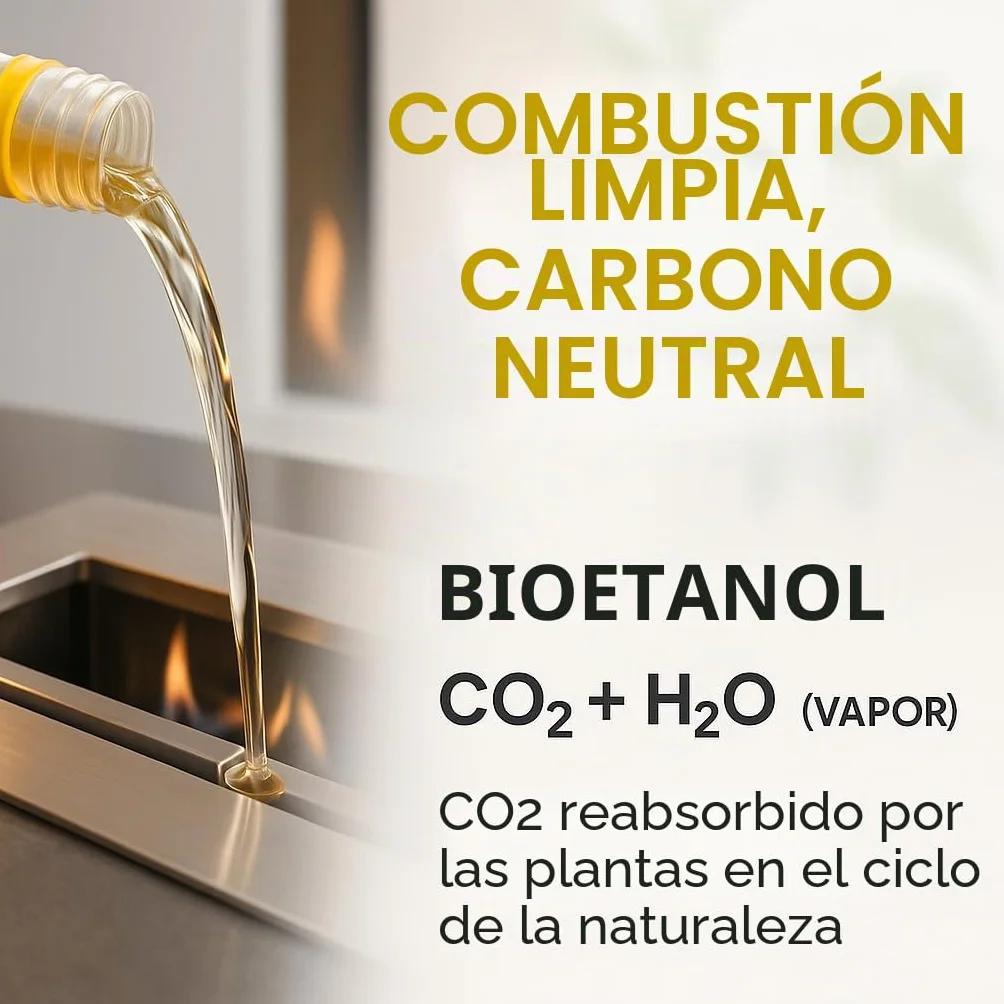 GiDeli Bioetanol 5 l de aroma de lavanda 96,6% etanol para chimeneas interiores y exteriores, sin humo ni hollín, de maíz y remolacha azucarera