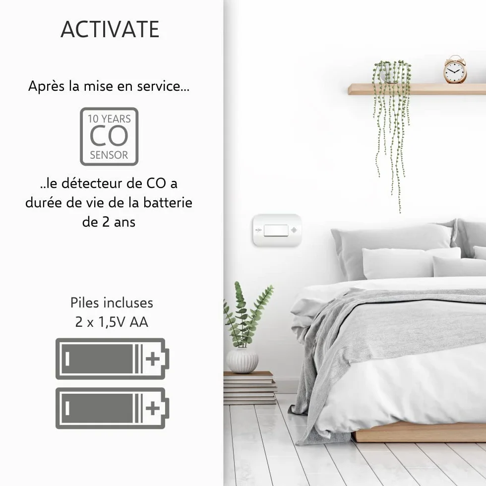 ELRO FF1840 Kit de Protección contra Incendios - Detectores de Humo con Montaje magnético - Detector de Monóxido de Carbono - Sensor de 10 años