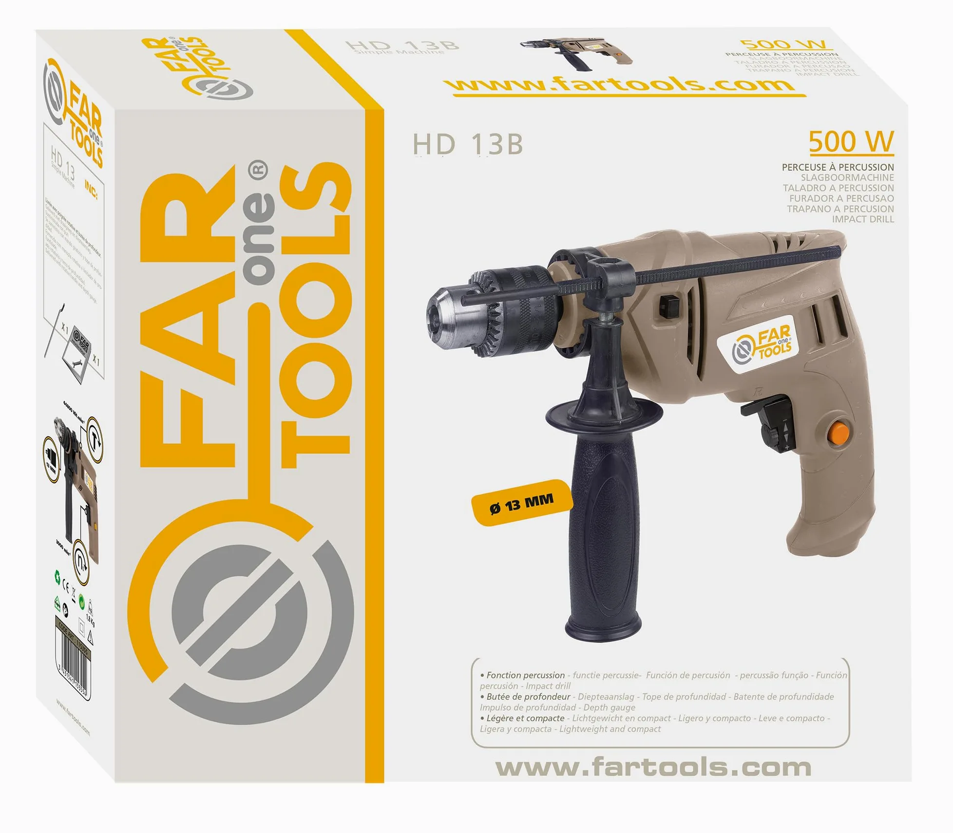 Fartools One TALADRO PERCUTOR 500 W HD-13