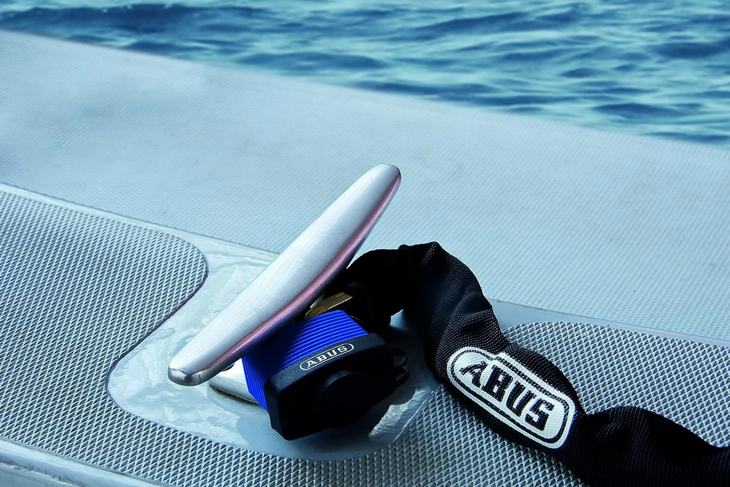 Abus 70IB/45 C KAx2 azul todo tipo de clima candado cuerpo de latón macizo, con Tapa para el mal tiempo y candado con grillete de acero inoxidable con llave, Conjunto de 2