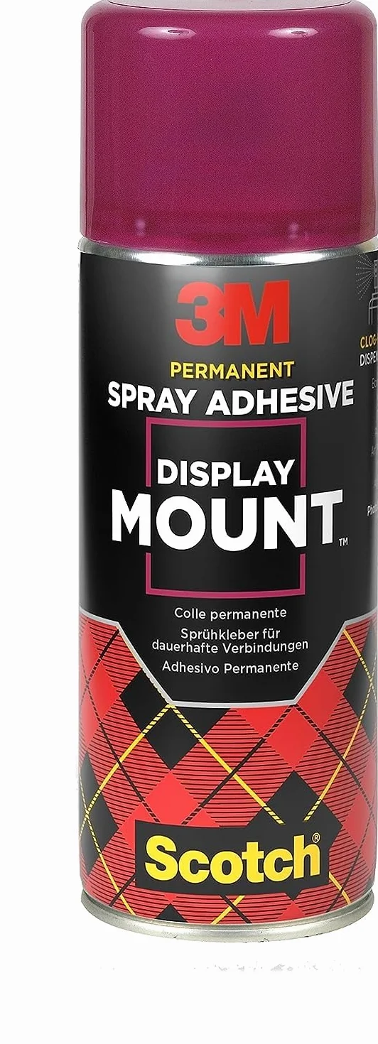 Scotch DisplayMount Adhesivo en Spray, Adhesivo Versátil, 400 ml - Pegamento Multifuncional para Montaje y Unión Permanente